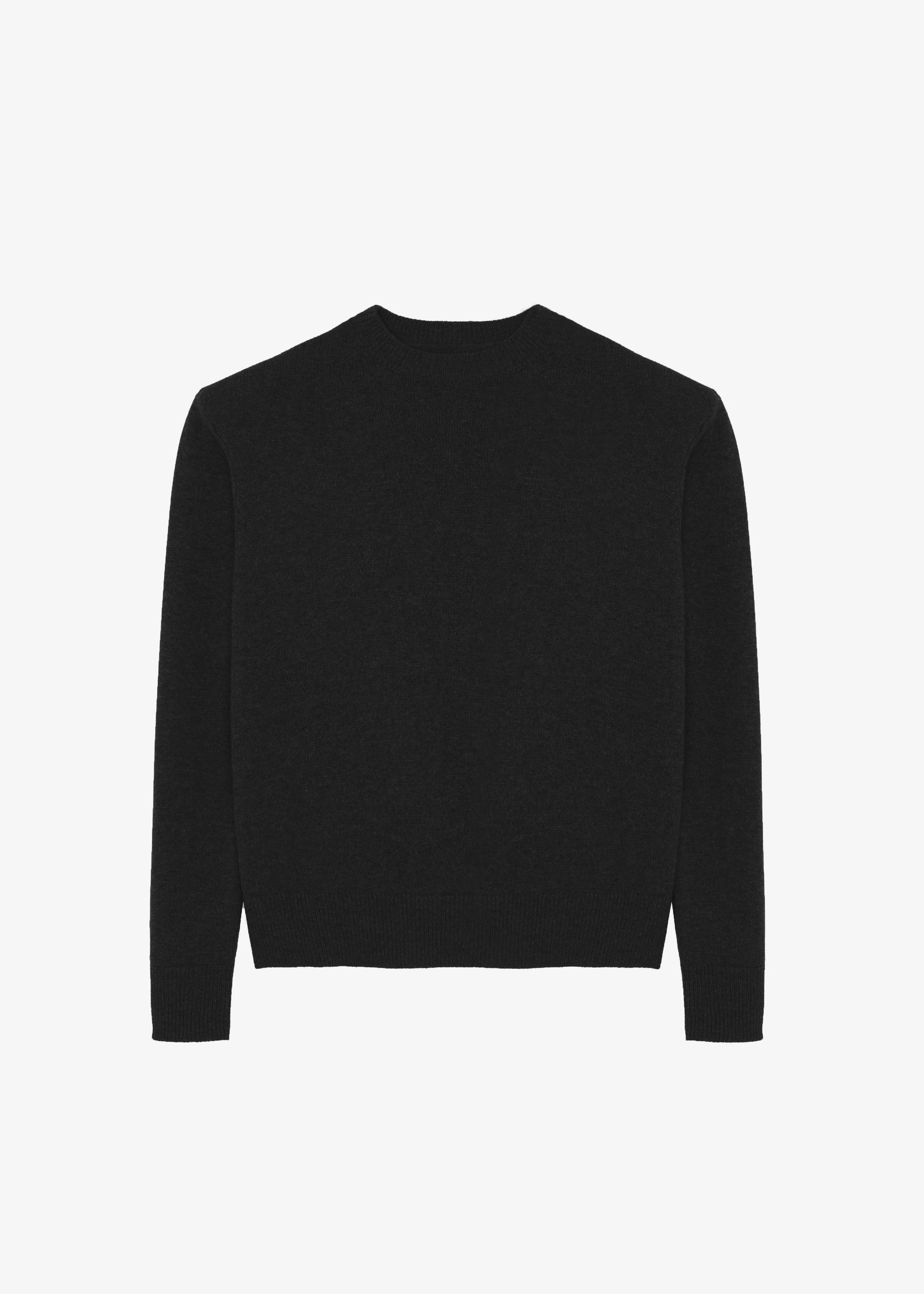 Rafaela Padded Knit Sweater - Black - Image 8