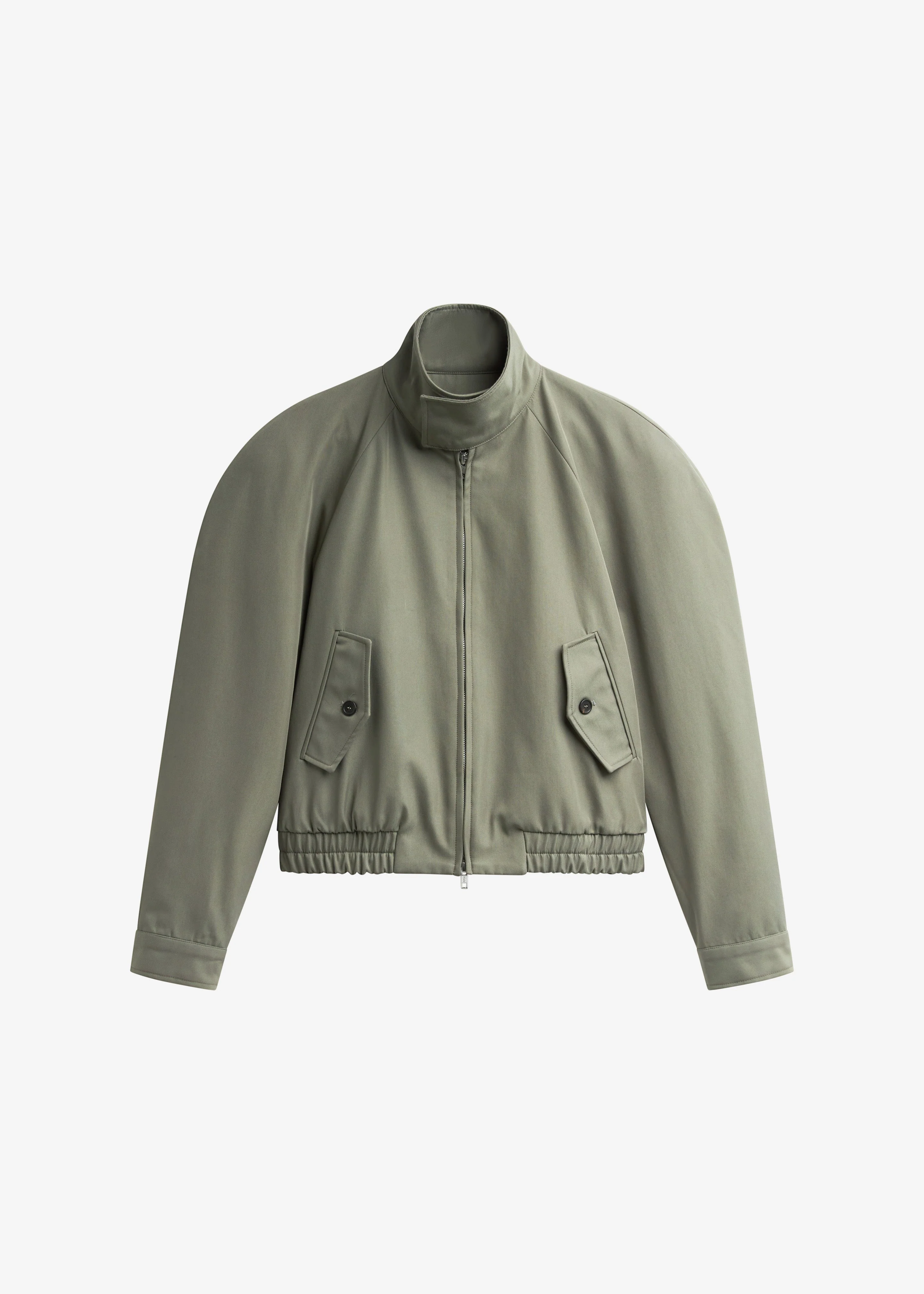 Rennes Curved Blouson Jacket - Sage - Image 10