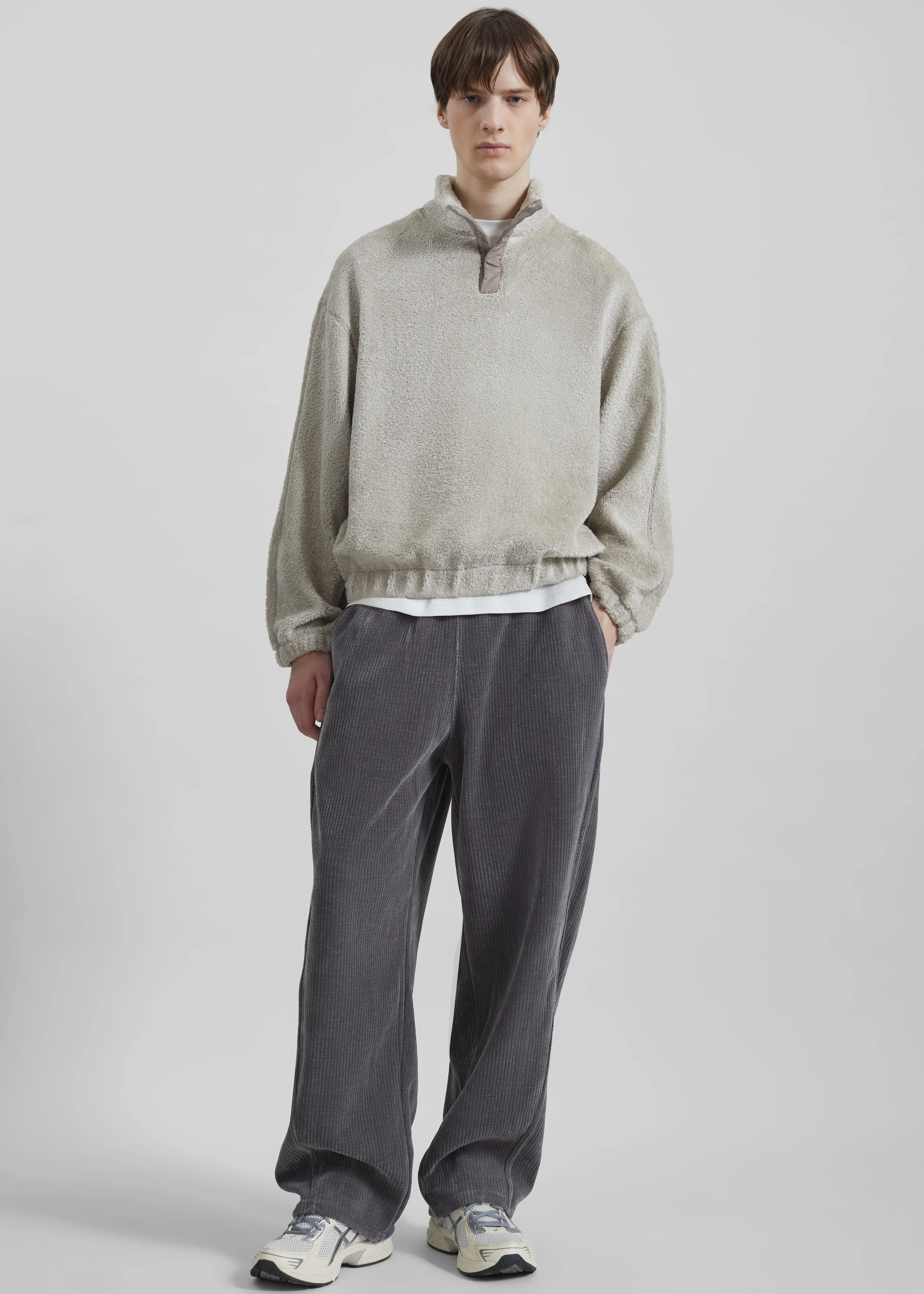 Renzo Velvet Pants - Grey