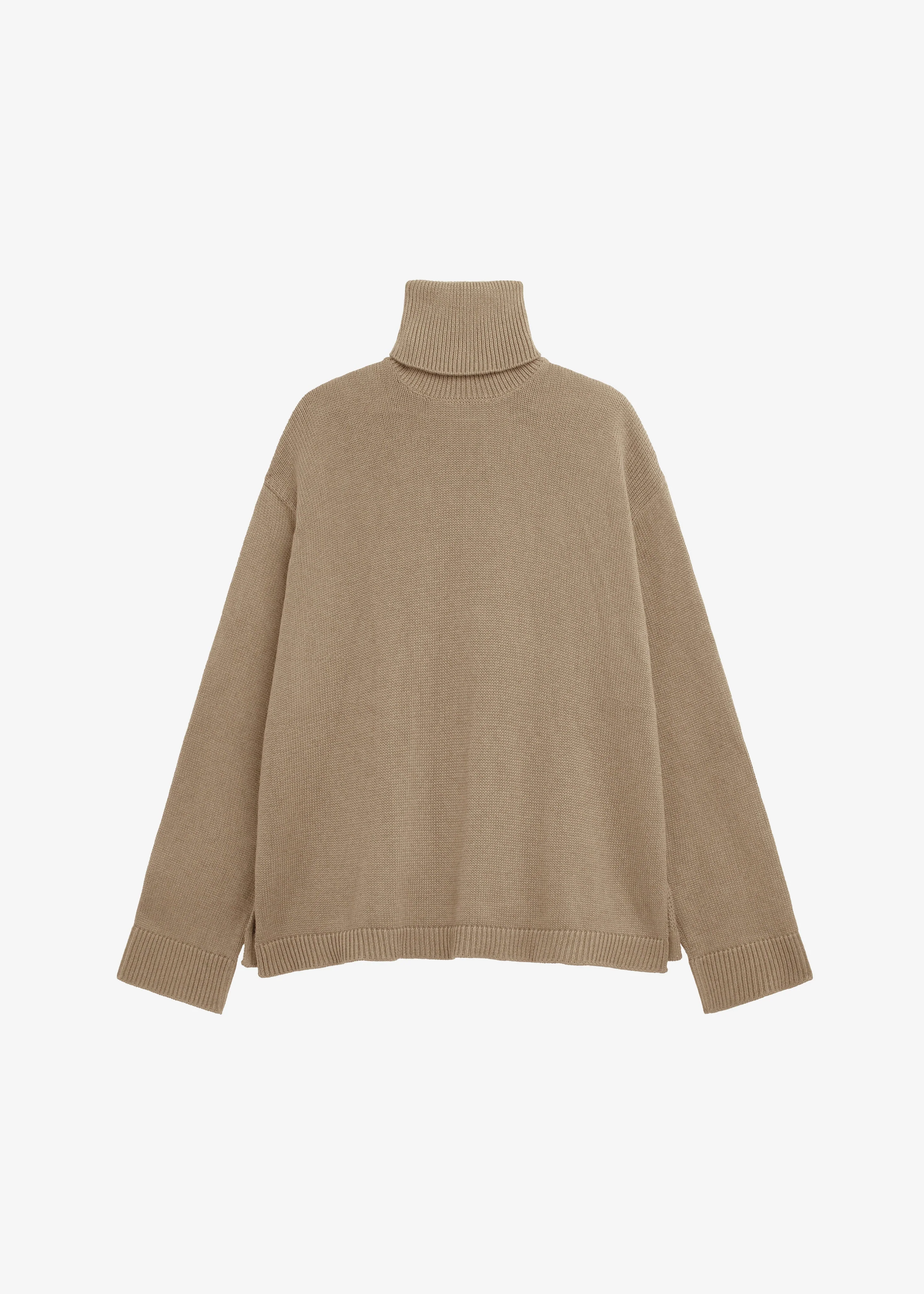 Rhea Trapeze Turtleneck - Beige - Image 8