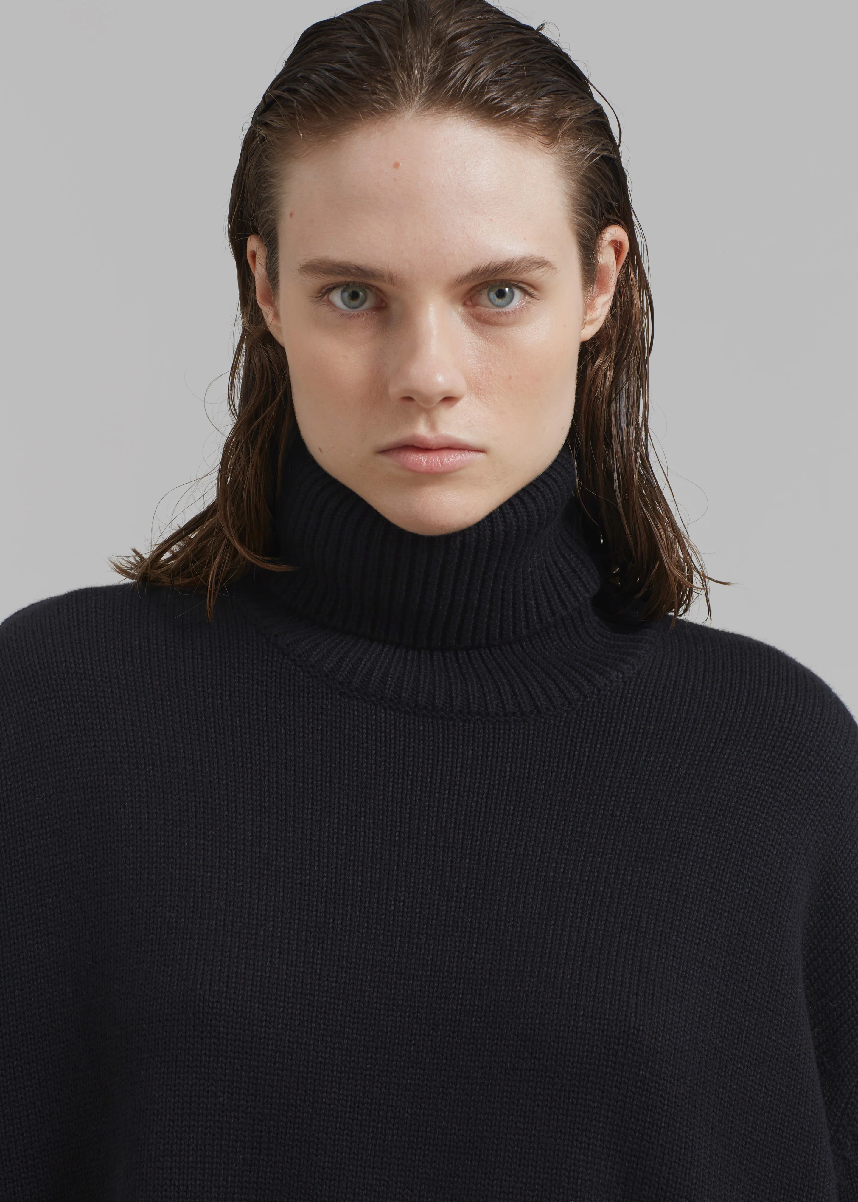 Rhea Trapeze Turtleneck - Black - Image 7