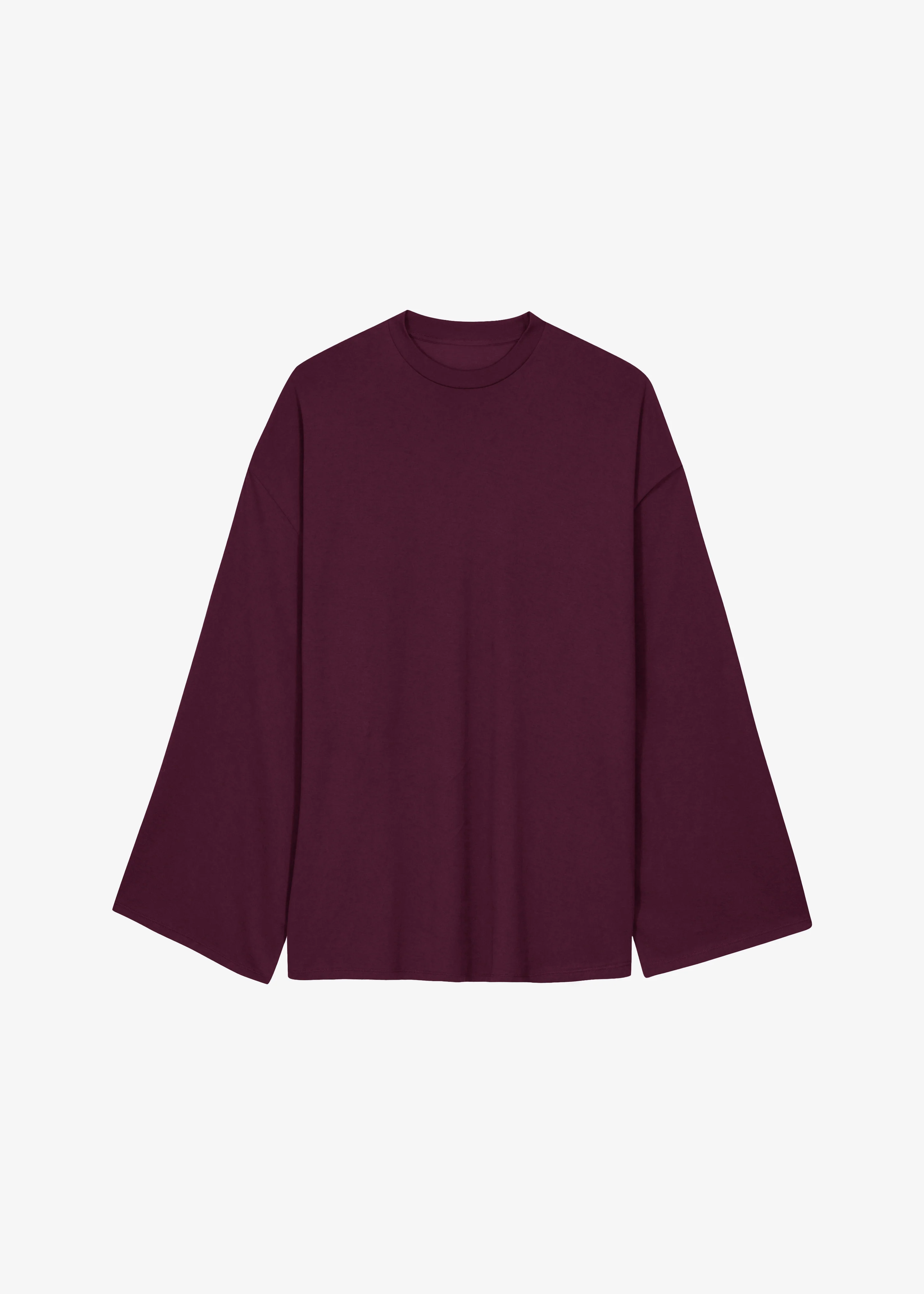 Rio Oversized Sleeve Tee - Burgundy - Image 6