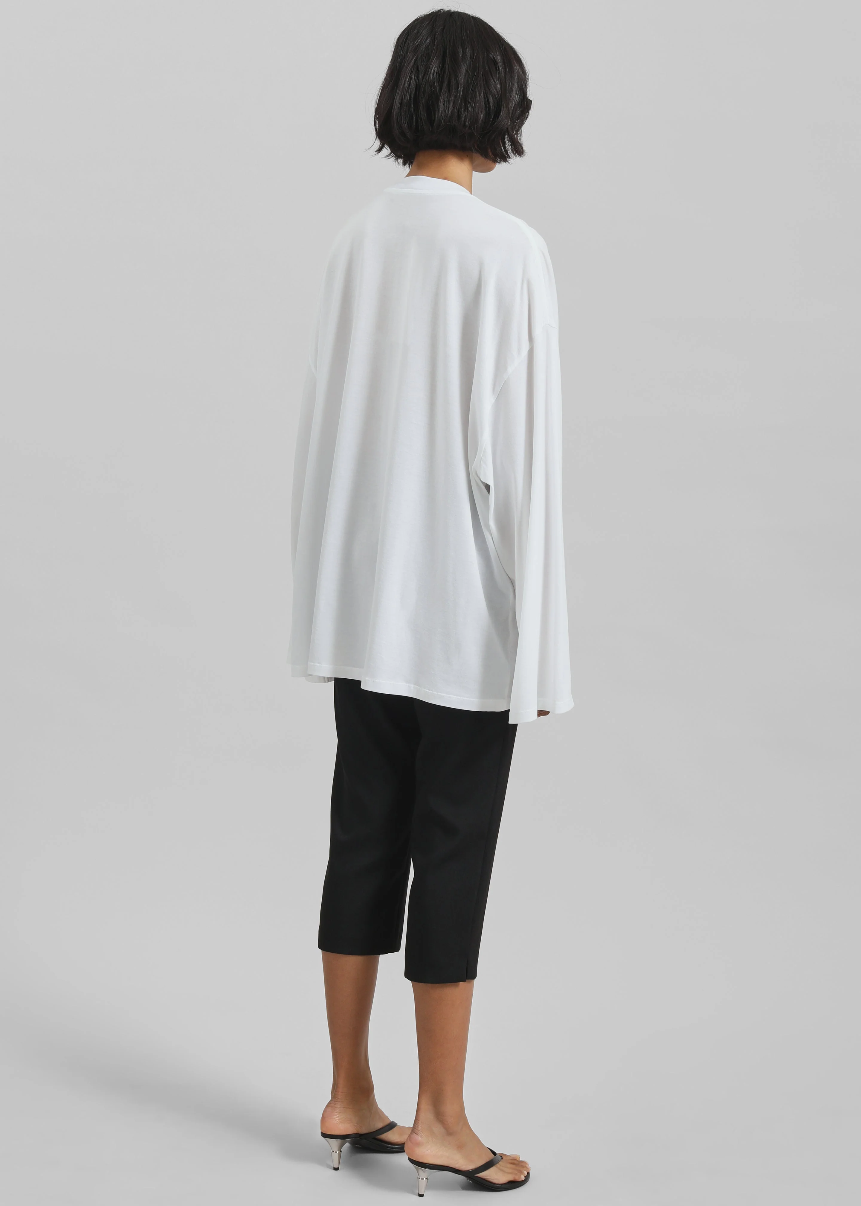 Rio Oversized Sleeve Tee - White - Image 7