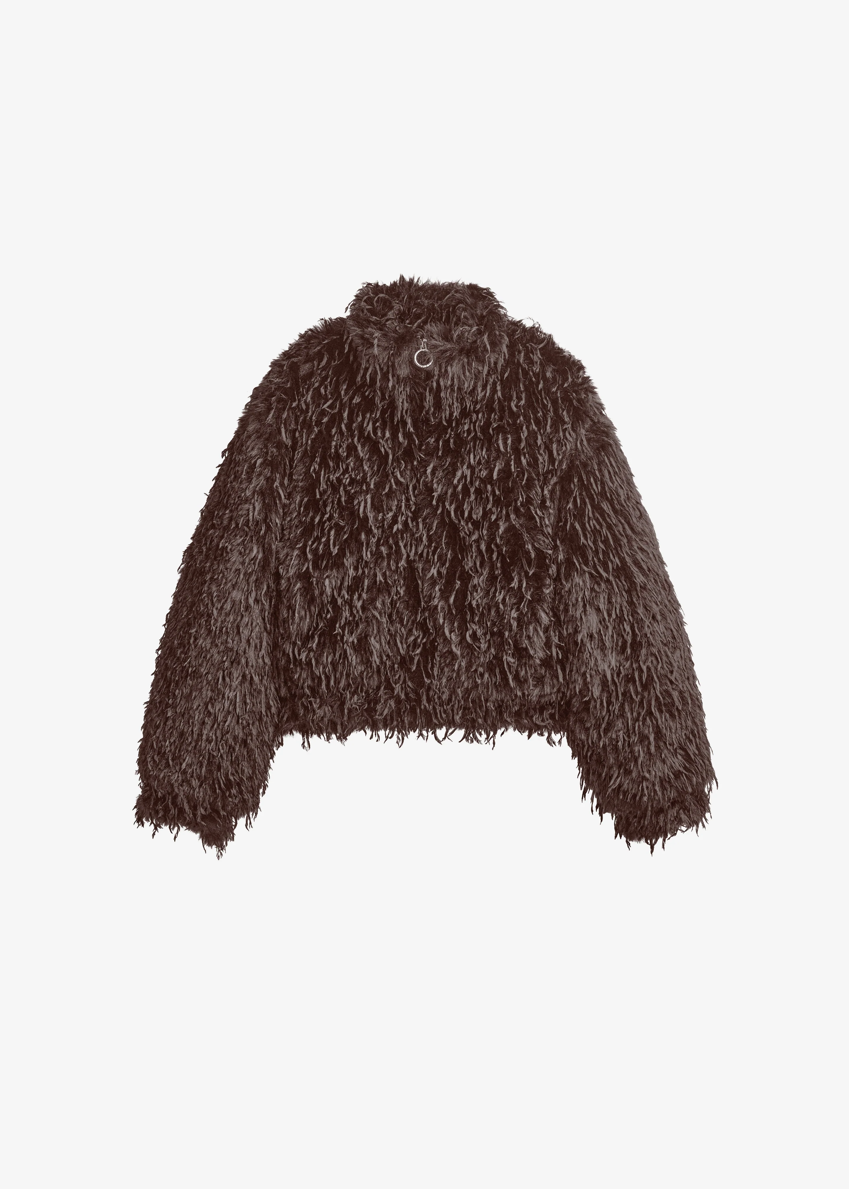 Rivee Faux Fur Pullover - Brown - Image 6
