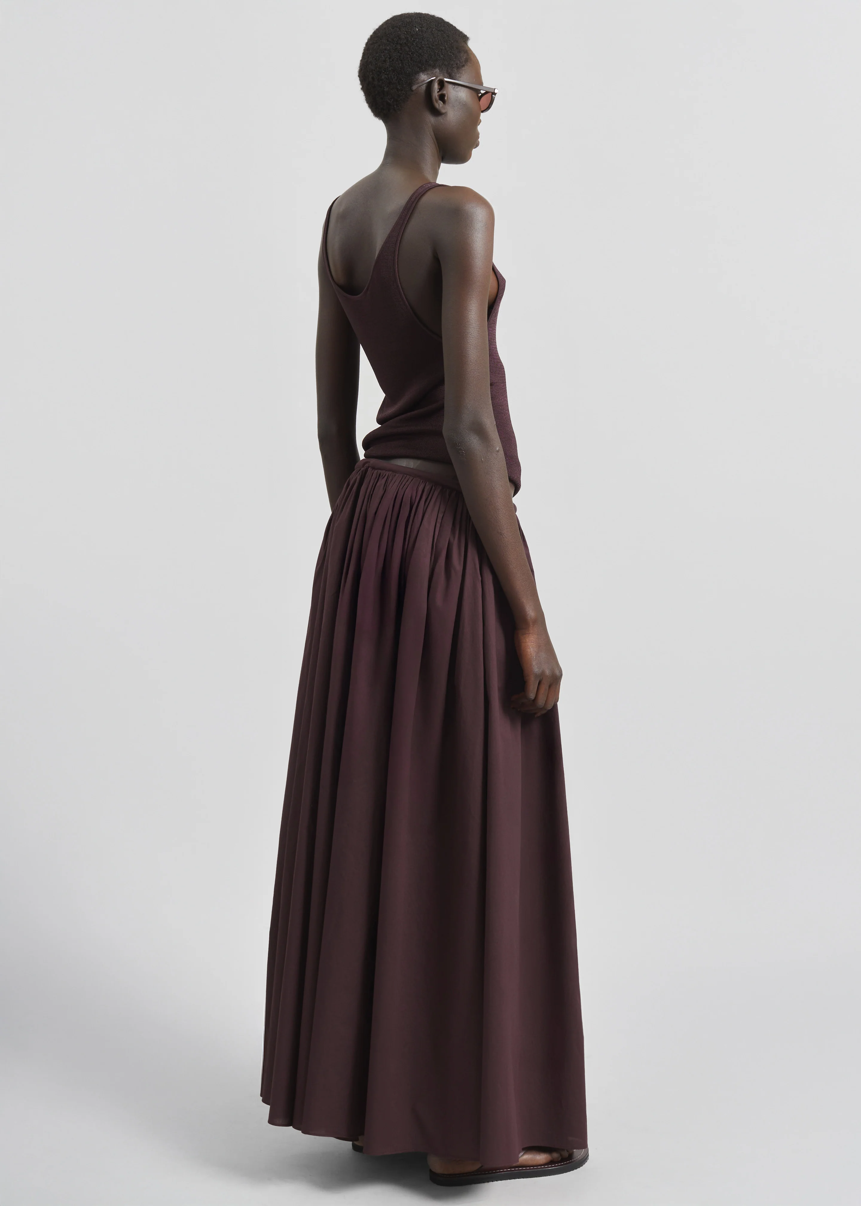 Rivo Knit Tank Top - Burgundy - Image 12