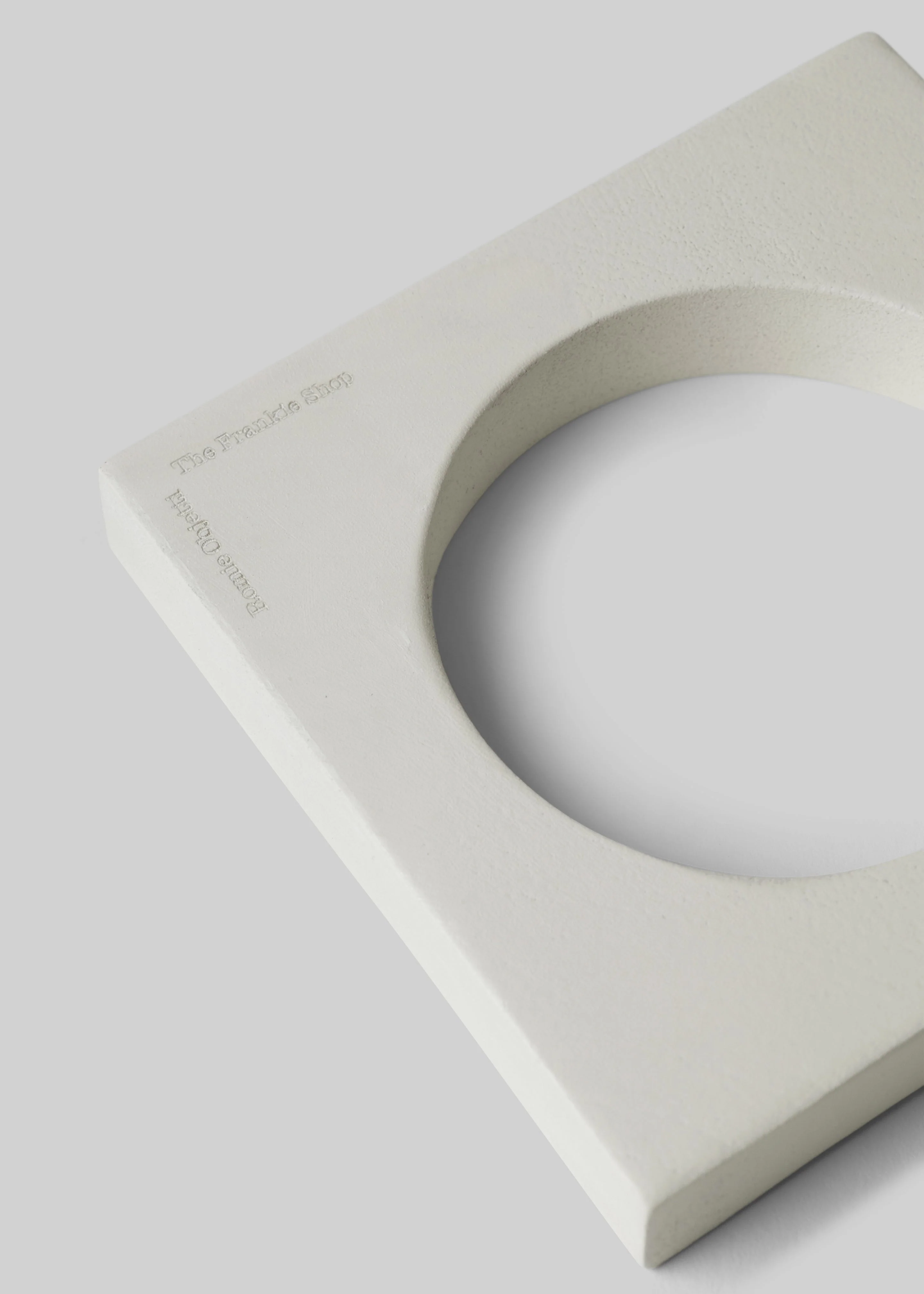 Romie Objetti x The Frankie Shop Square Bangle - Cement - Image 2