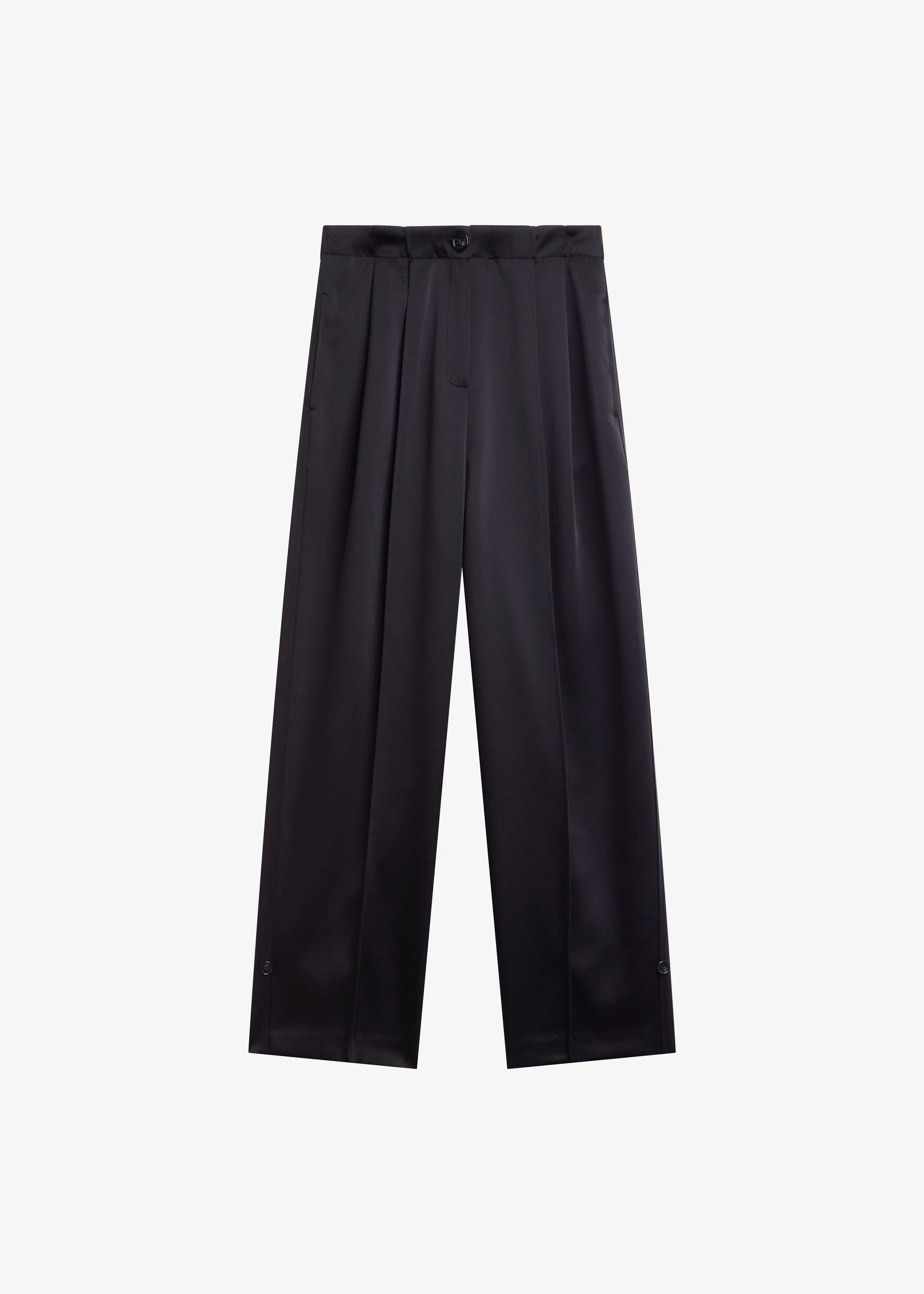 Rui Satin Trousers - Black - Image 10