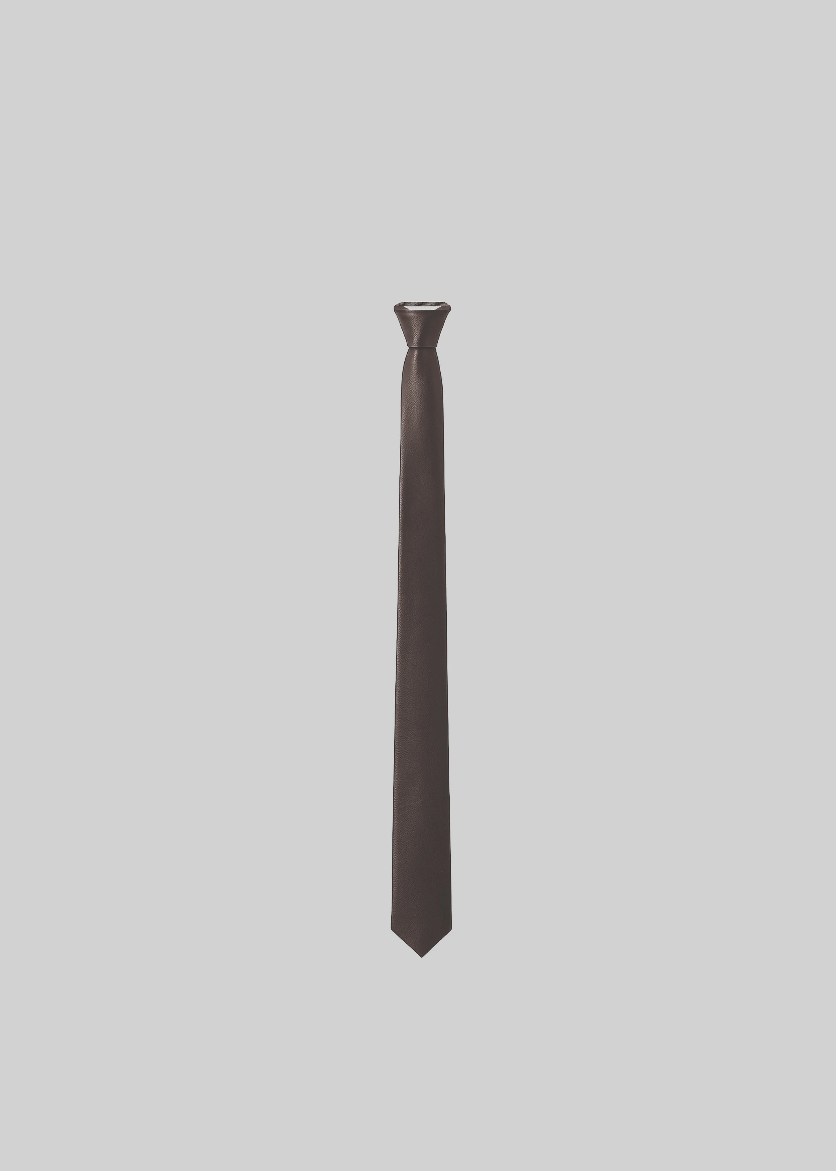 Rune Faux Leather Tie - Brown - Image 4