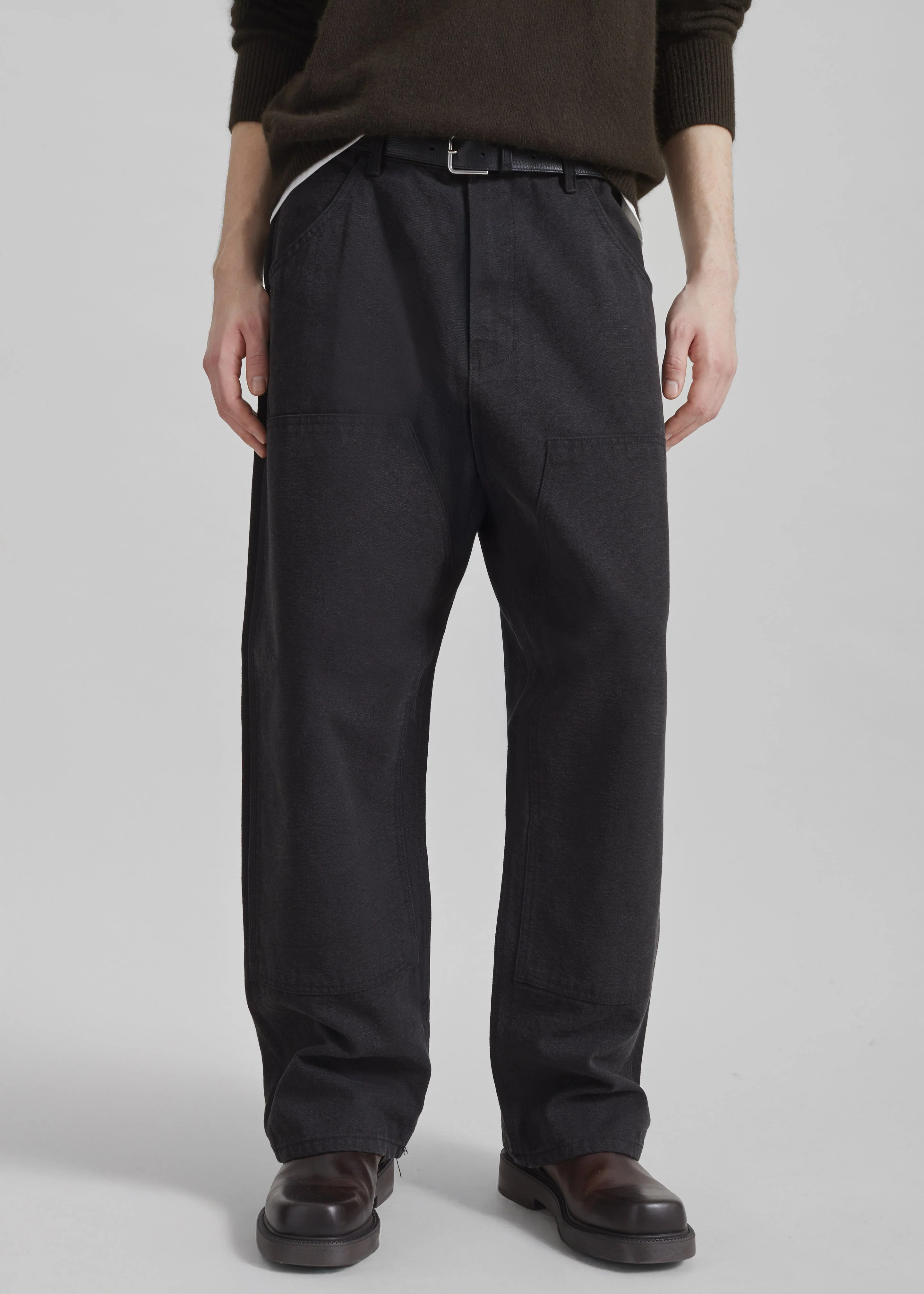 Sahil Wide Jeans - Black