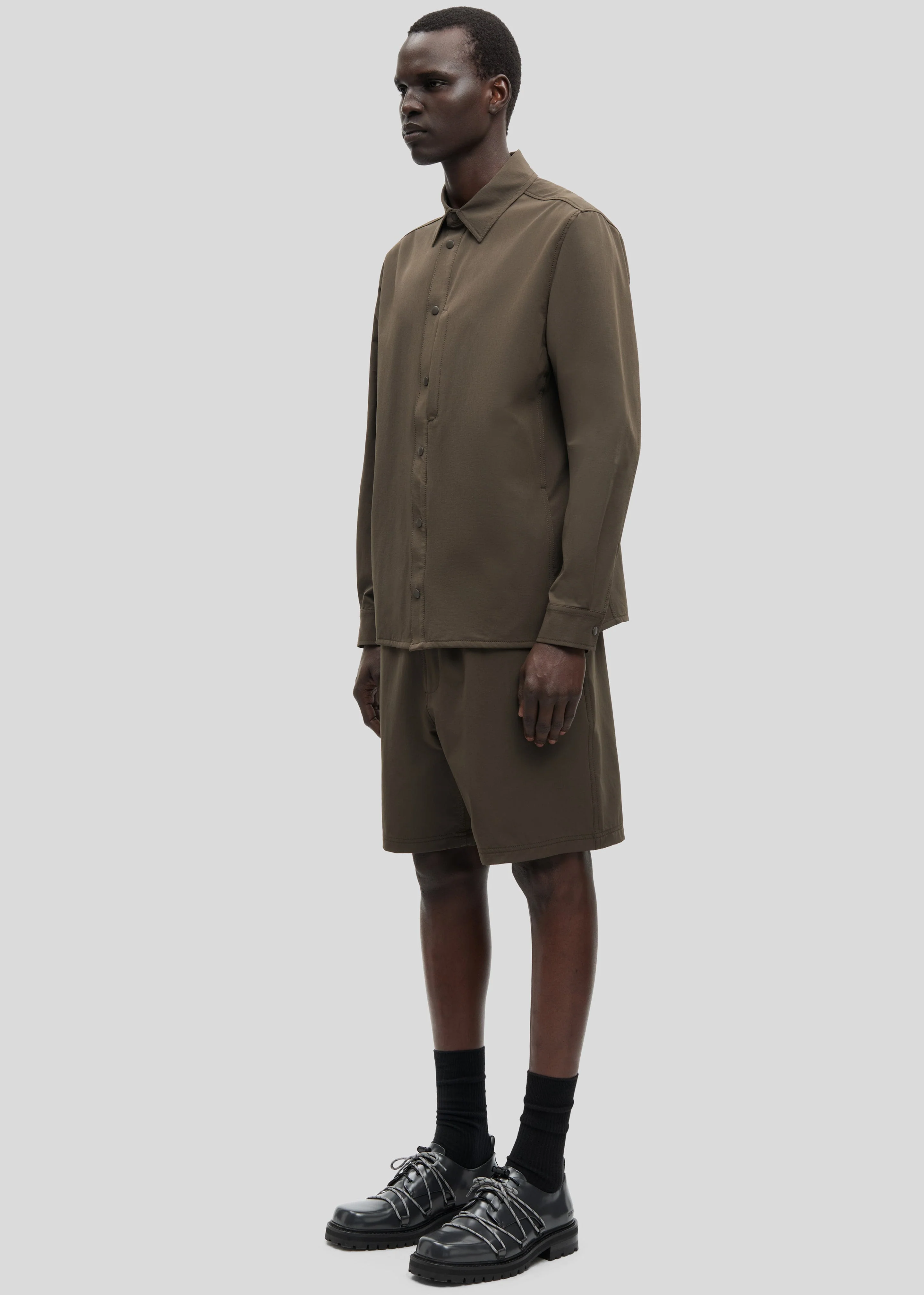 Samsøe Samsøe Sahammel X Shorts - Black Olive - Image 3