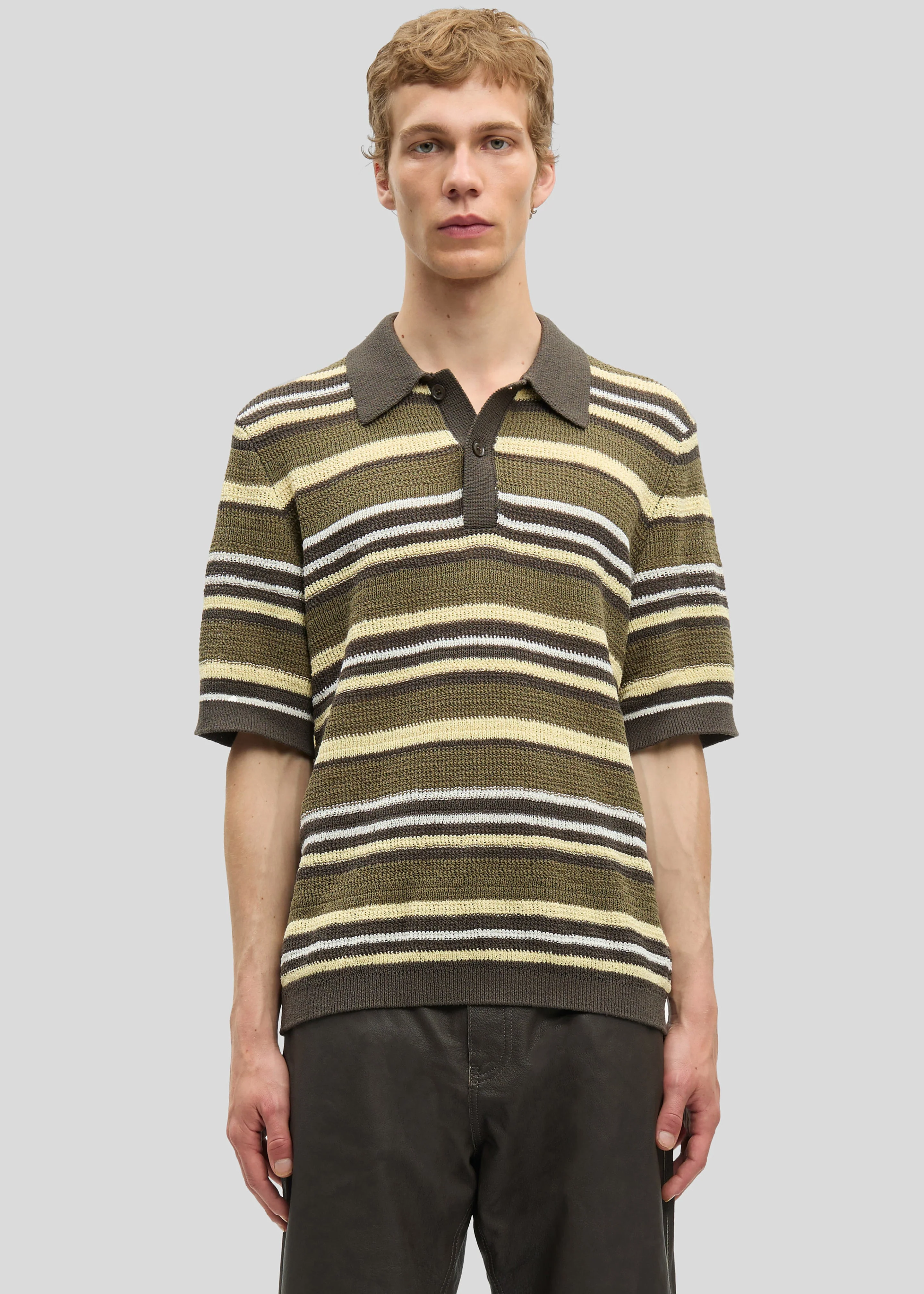Samsøe Samsøe Samarco Polo Ss - Burnt Olive St. - Image 2