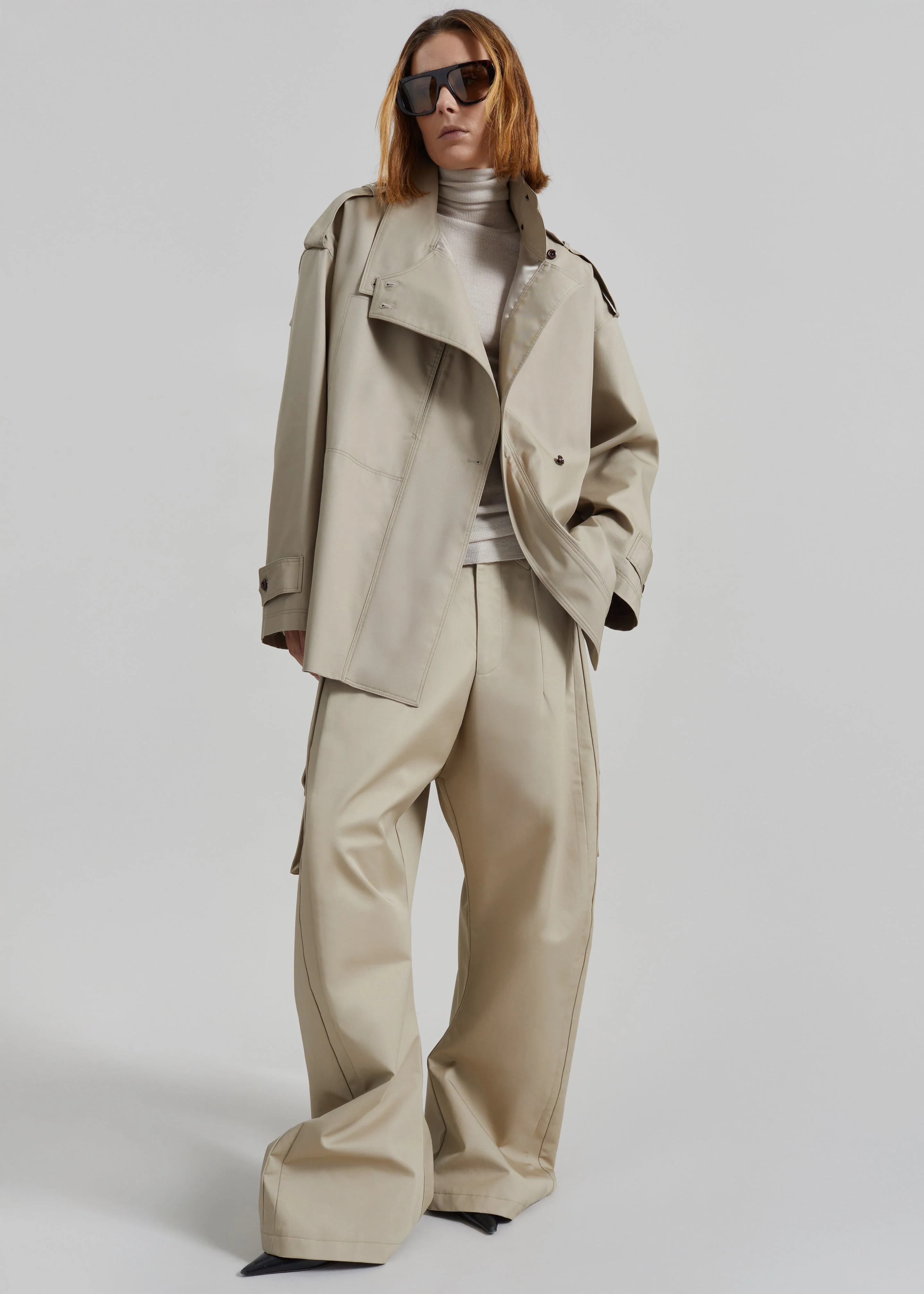Schagen Short Trench - Beige - Image 2