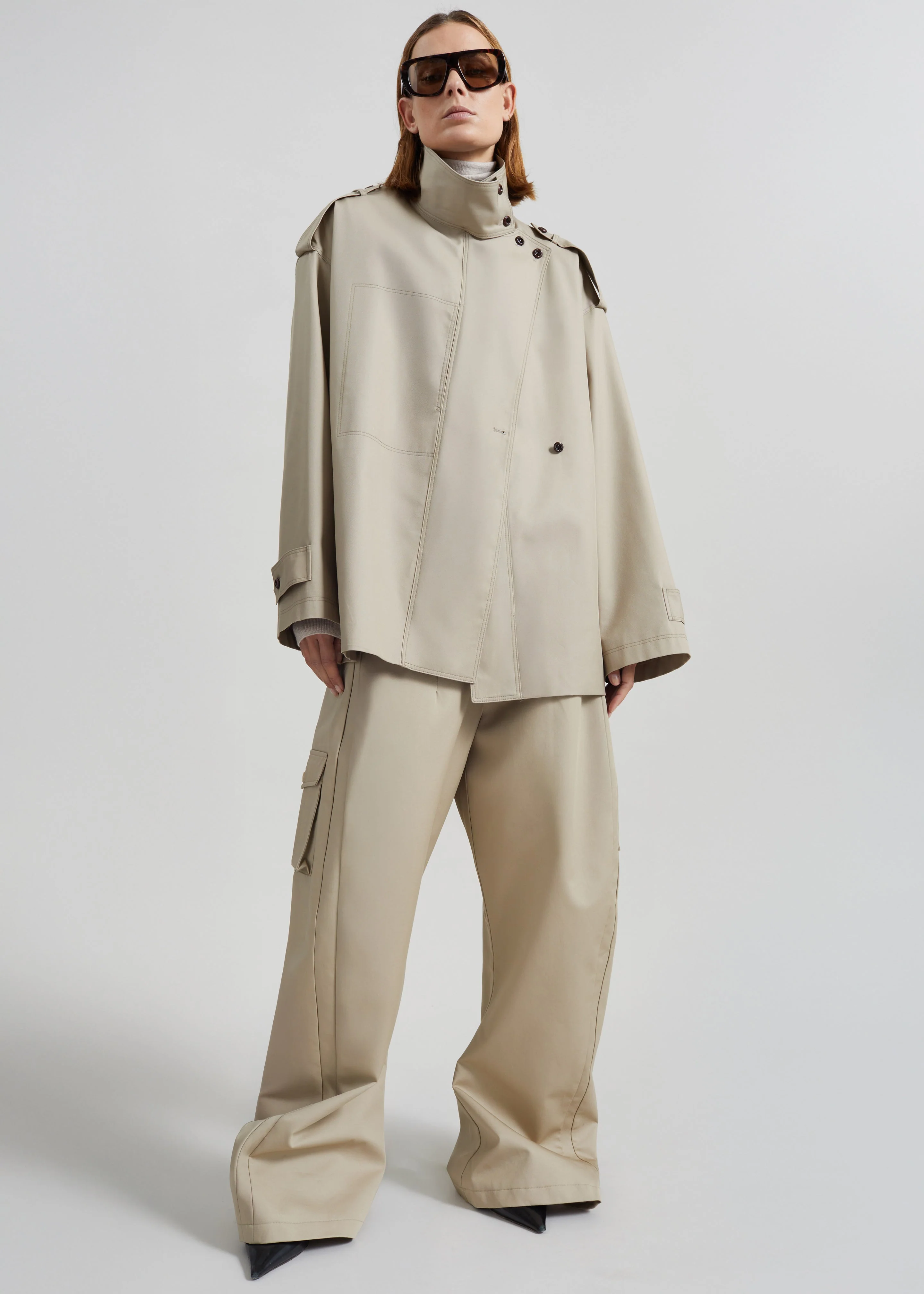 Schagen Short Trench - Beige - Image 4