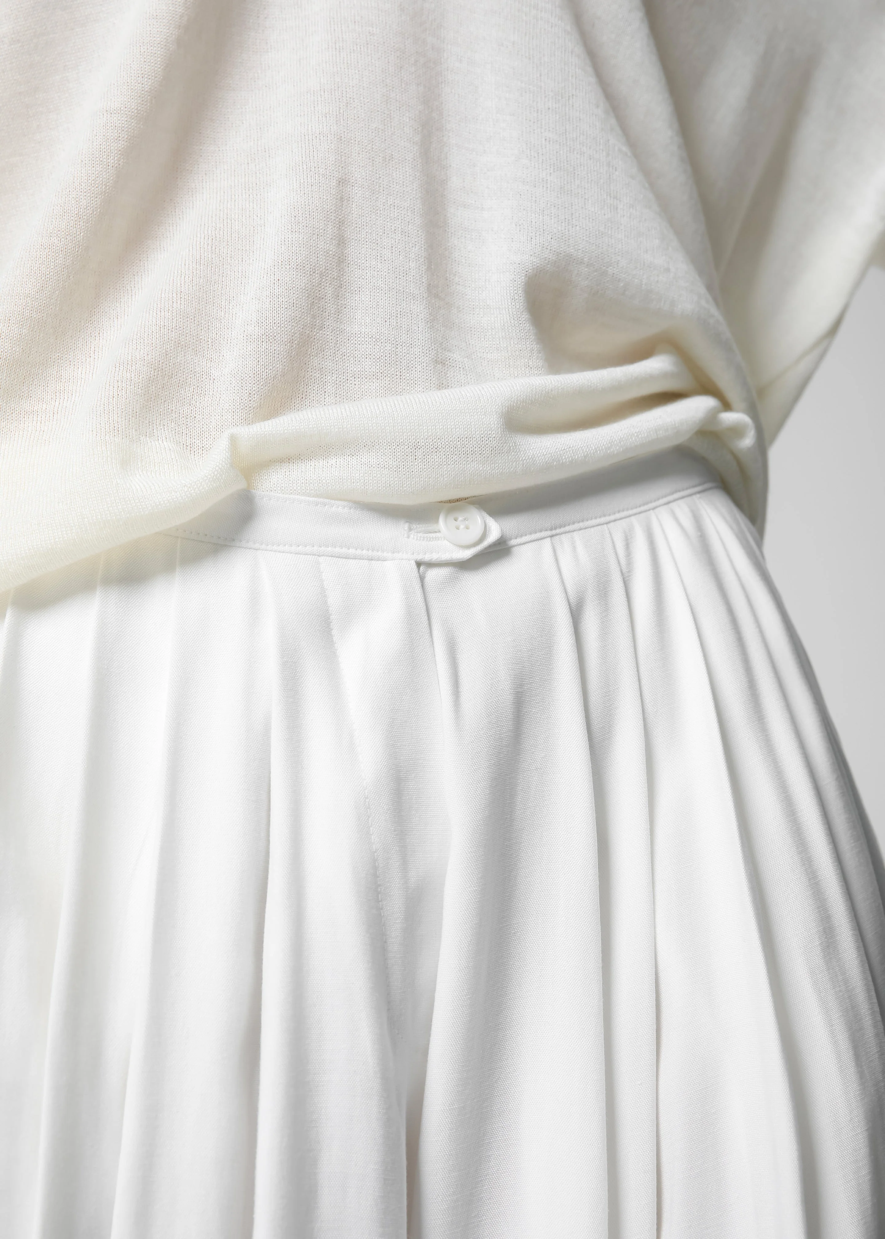 Sloane Wide Leg Trousers - White - Image 5