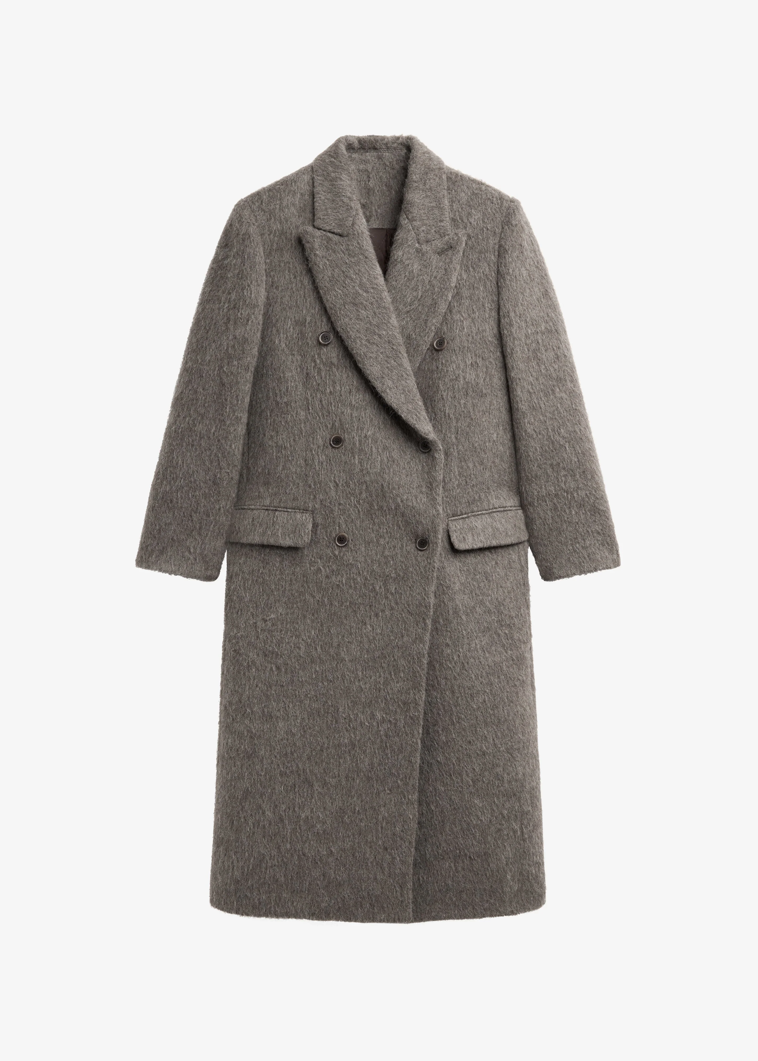 Sormark Brushed Wool Coat - Taupe - Image 9