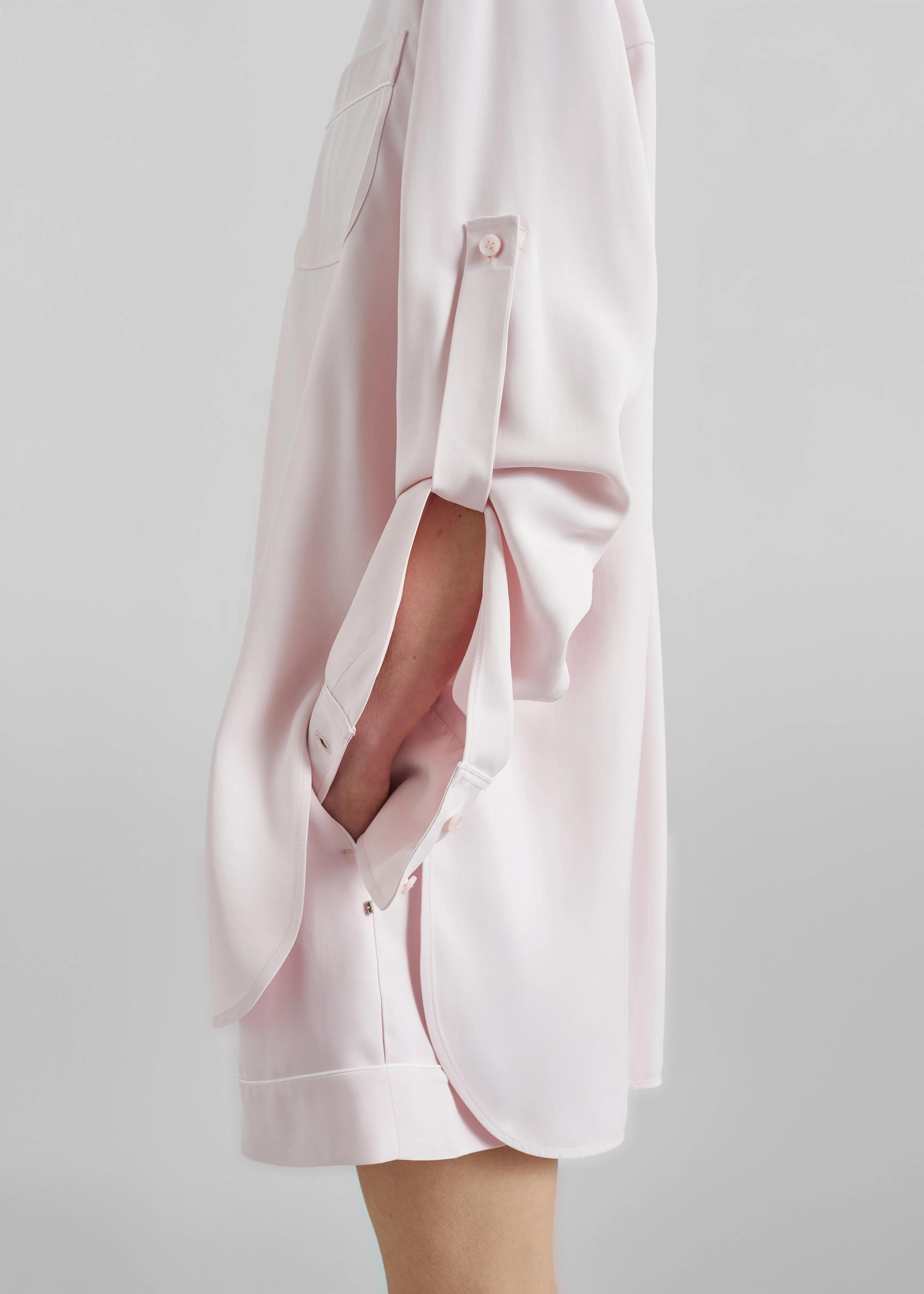 Sportmax Crespo Satin Shorts - Pink - Image 7