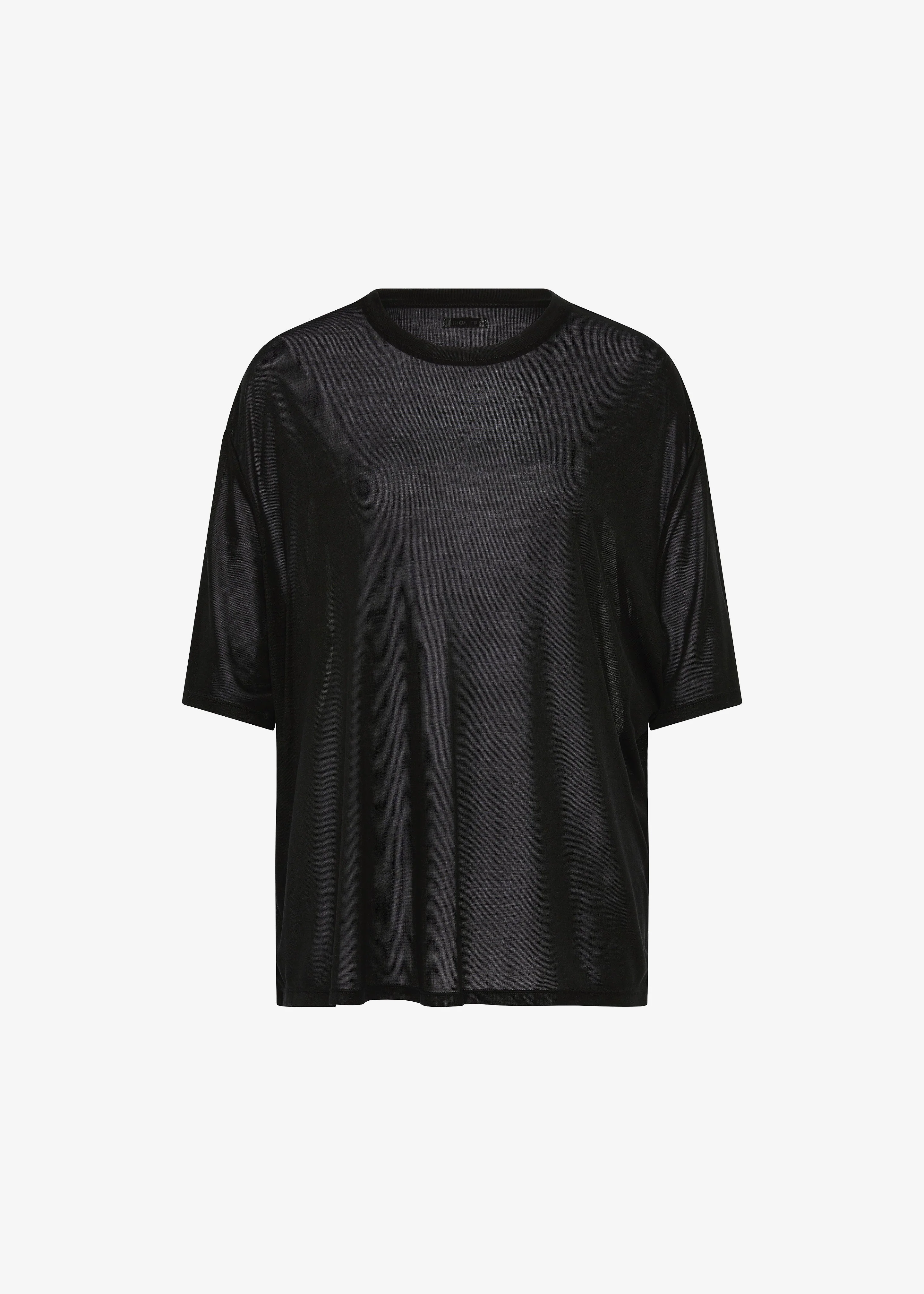 St. Agni Fine Jersey Relaxed Tee - Black - Image 5