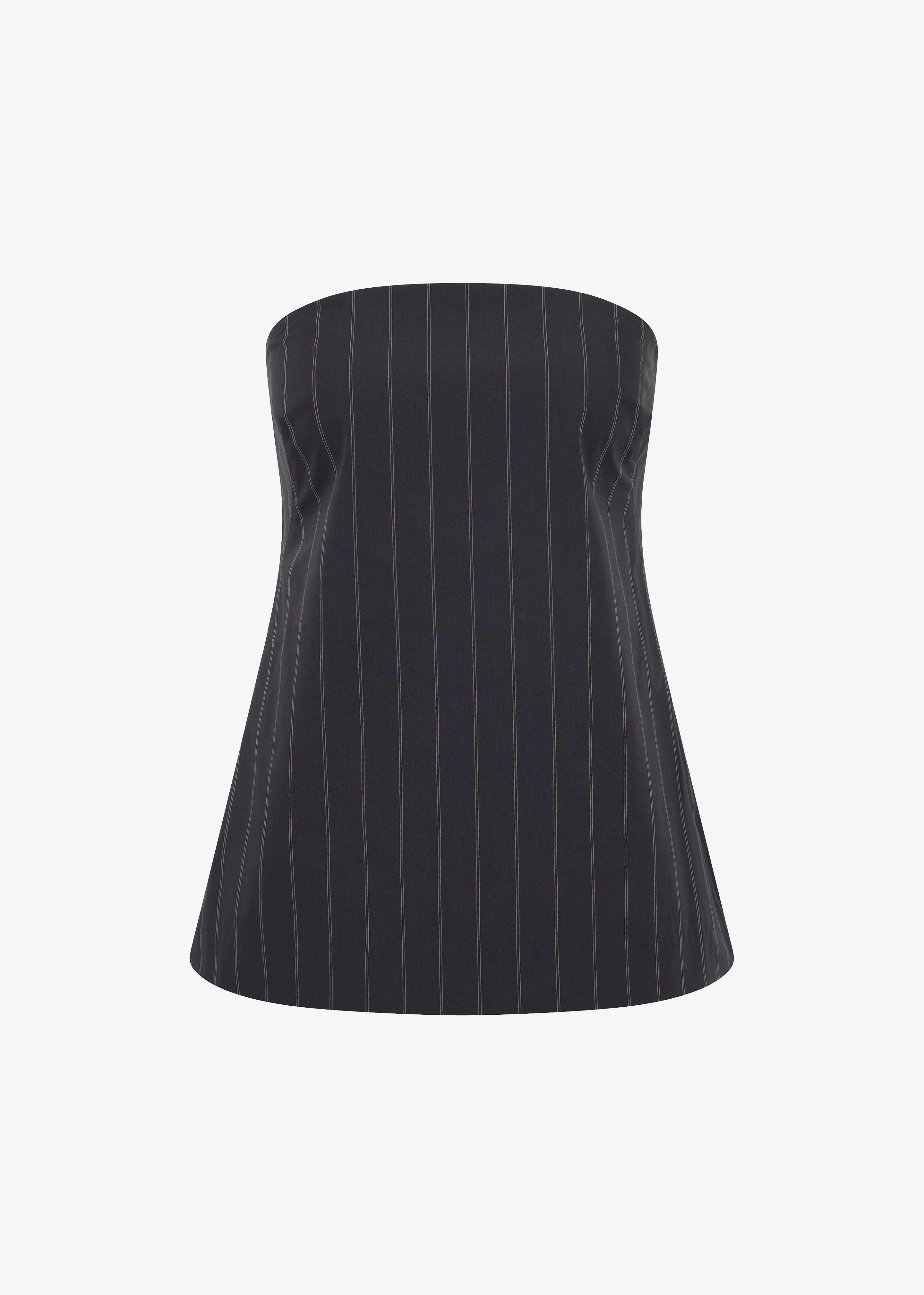 St. Agni Strapless Rouleau Tie Top - Ink Stripe - Image 8