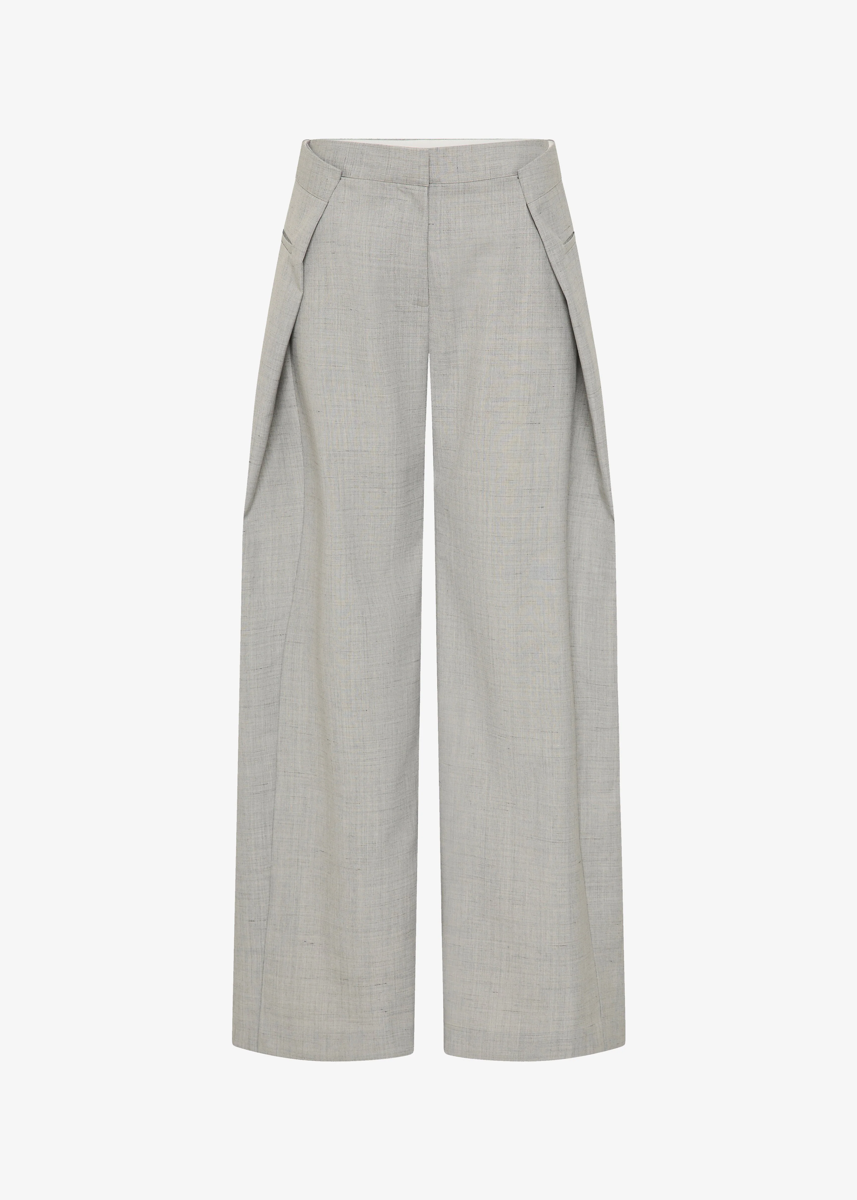 St. Agni Tailored Fold Pants - Concrete - Image 7