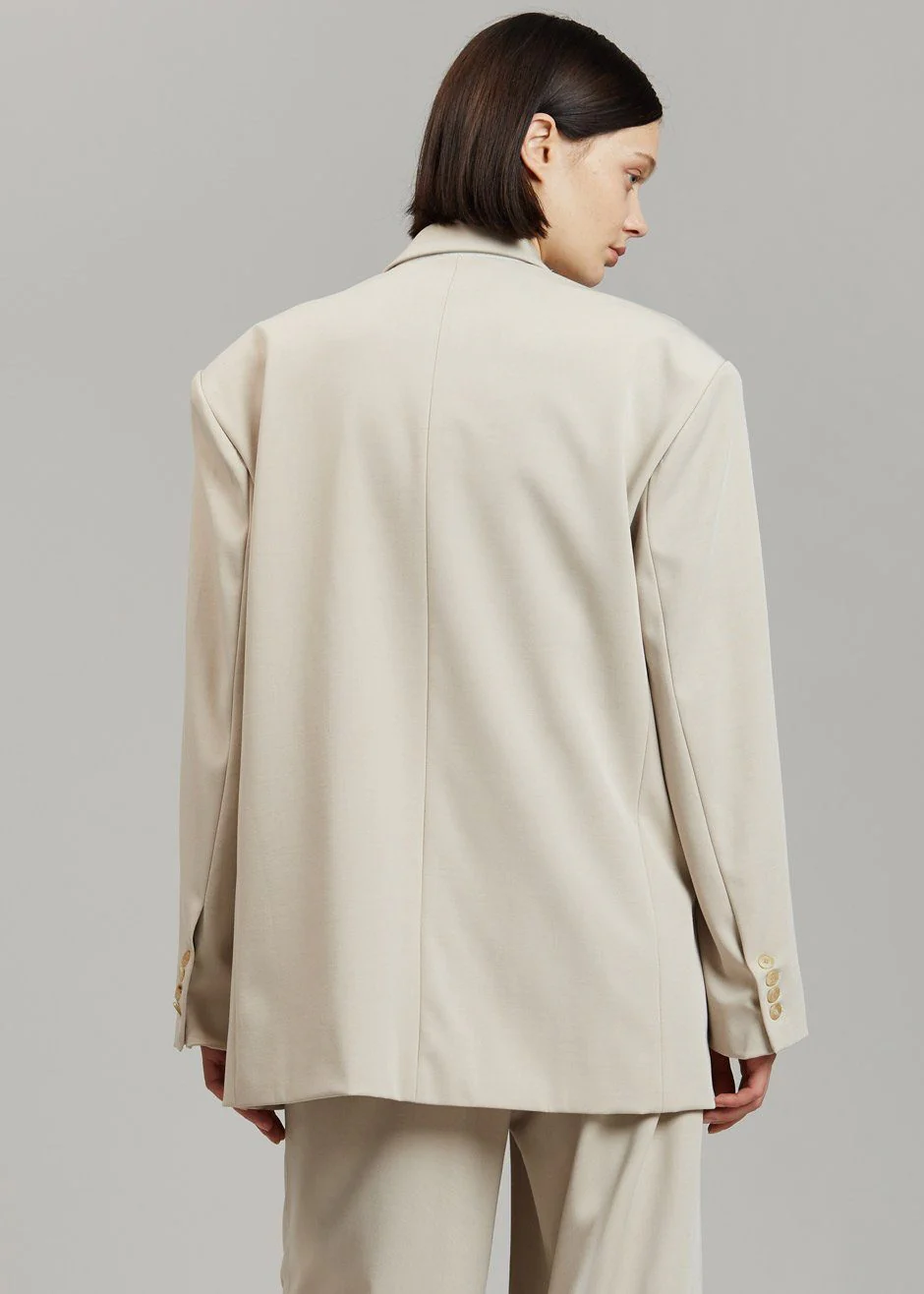 Tansy Oversized Blazer - Beige - Image 17