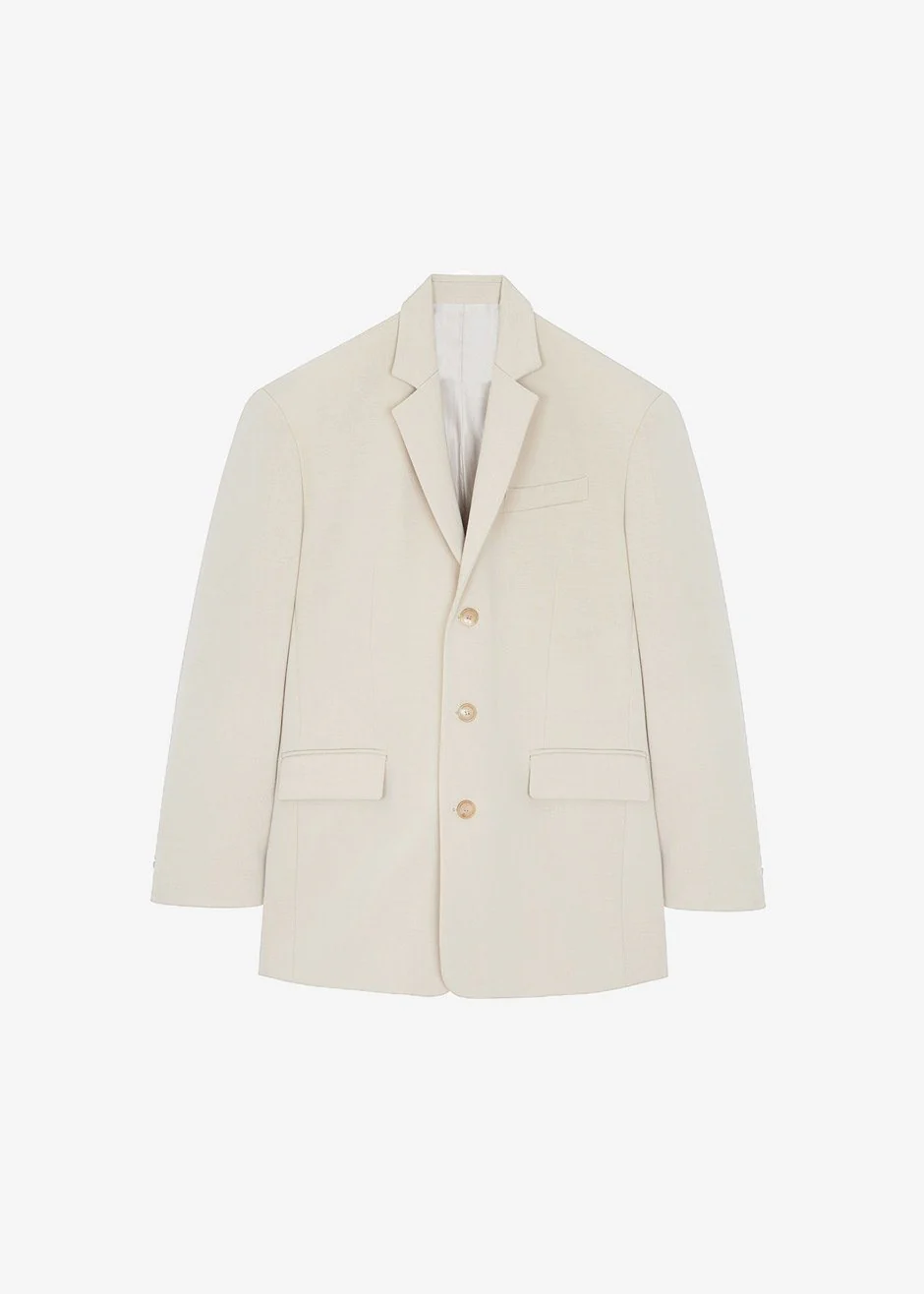 Tansy Oversized Blazer - Beige - Image 18