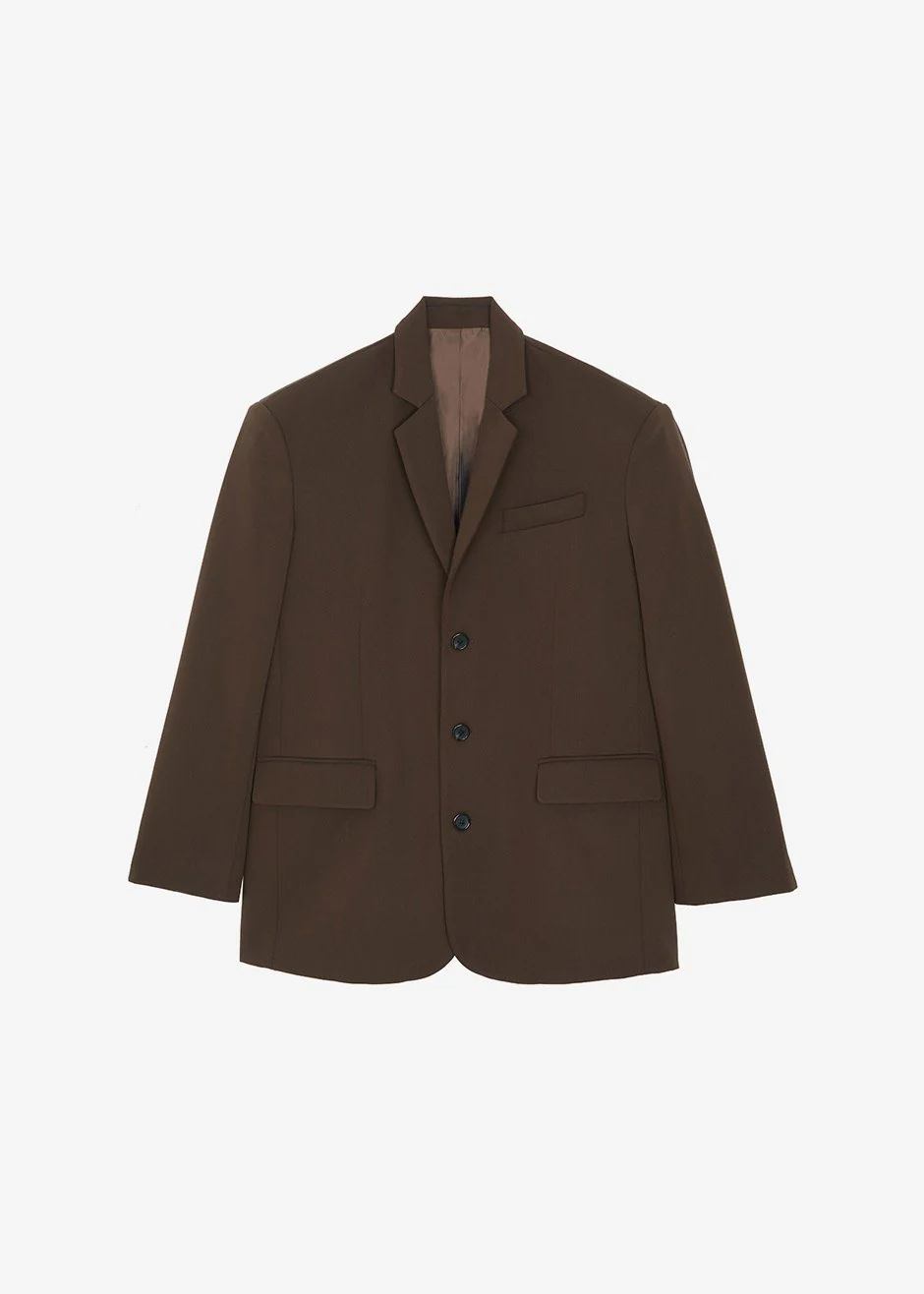Tansy Oversized Blazer - Chocolate - Image 10