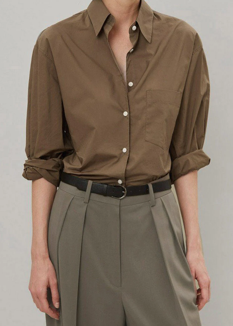 Tansy Pleated Trousers - Olive - Image 8