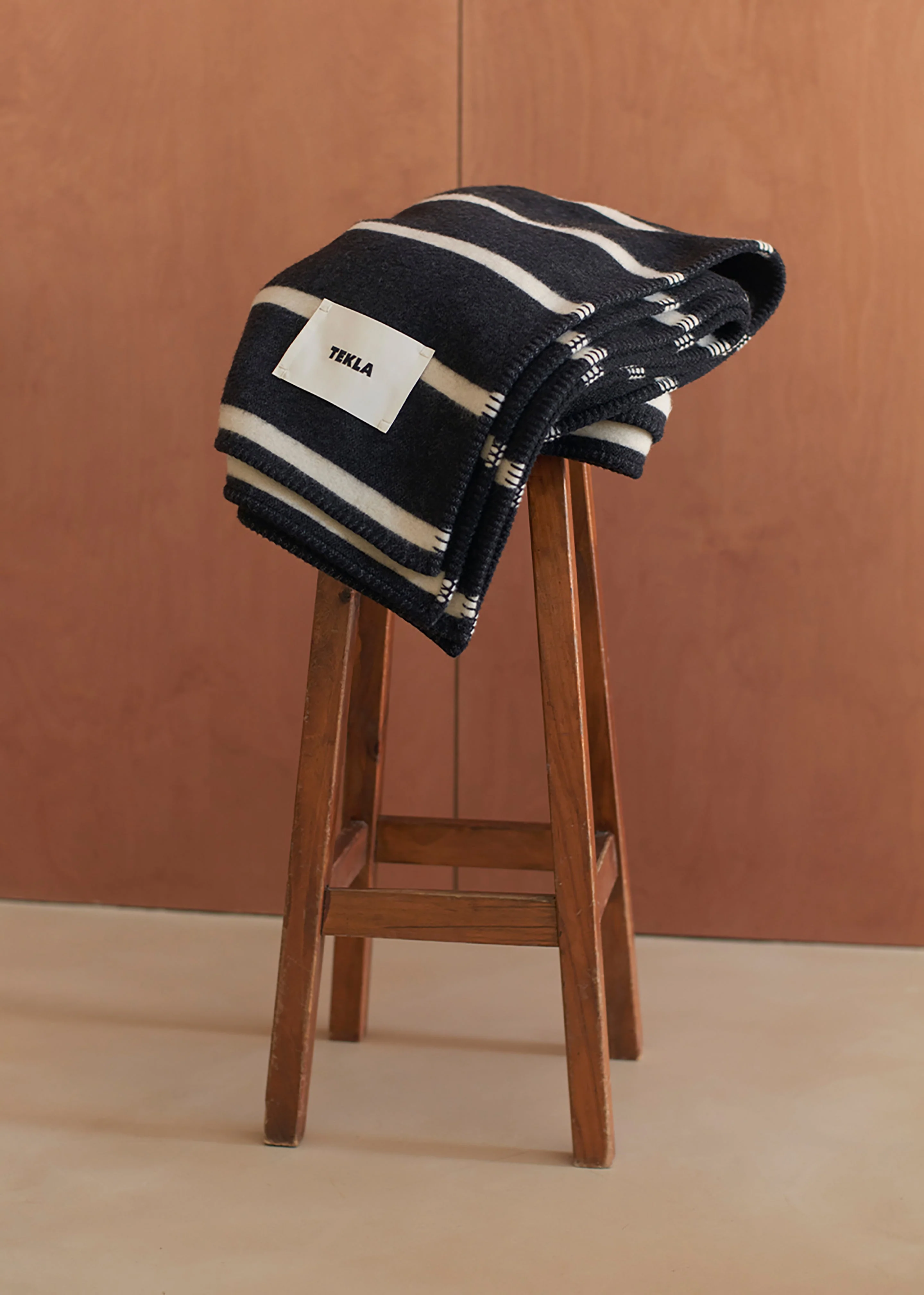 Tekla Lambswool Blanket - Starling Stripes - Image 3