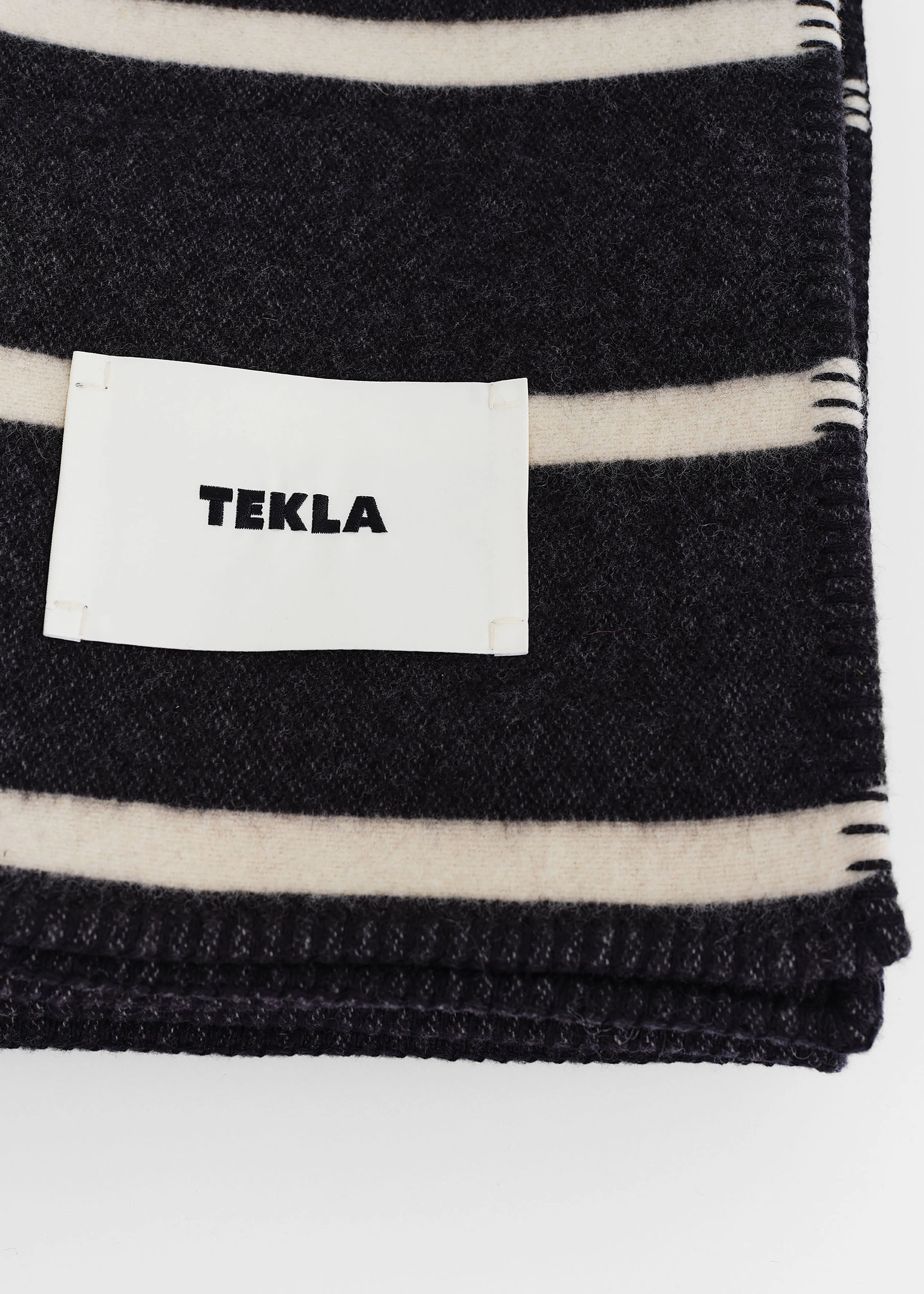 Tekla Lambswool Blanket - Starling Stripes - Image 7