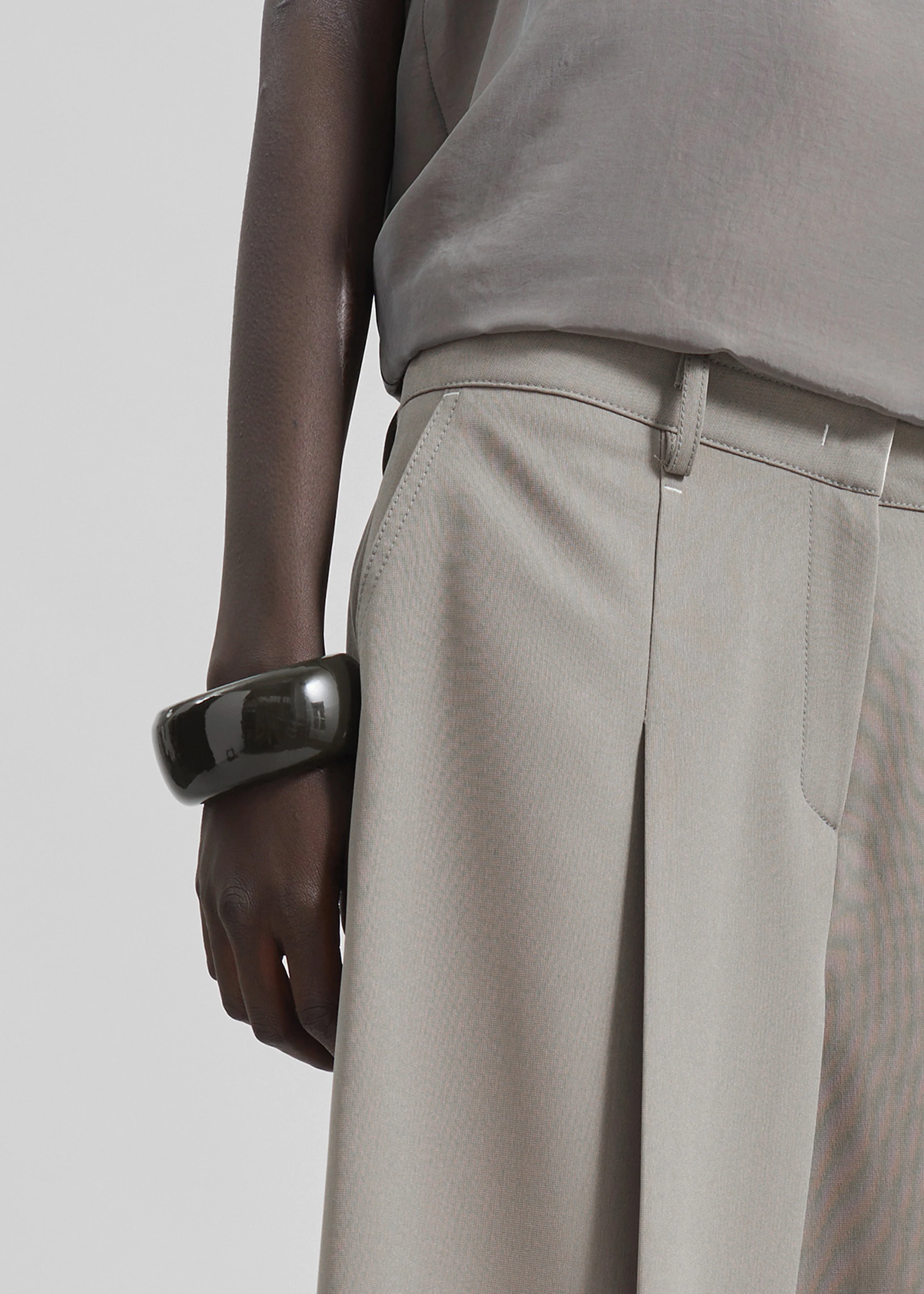 TFS Glossy Bangle - Light Khaki - Image 4