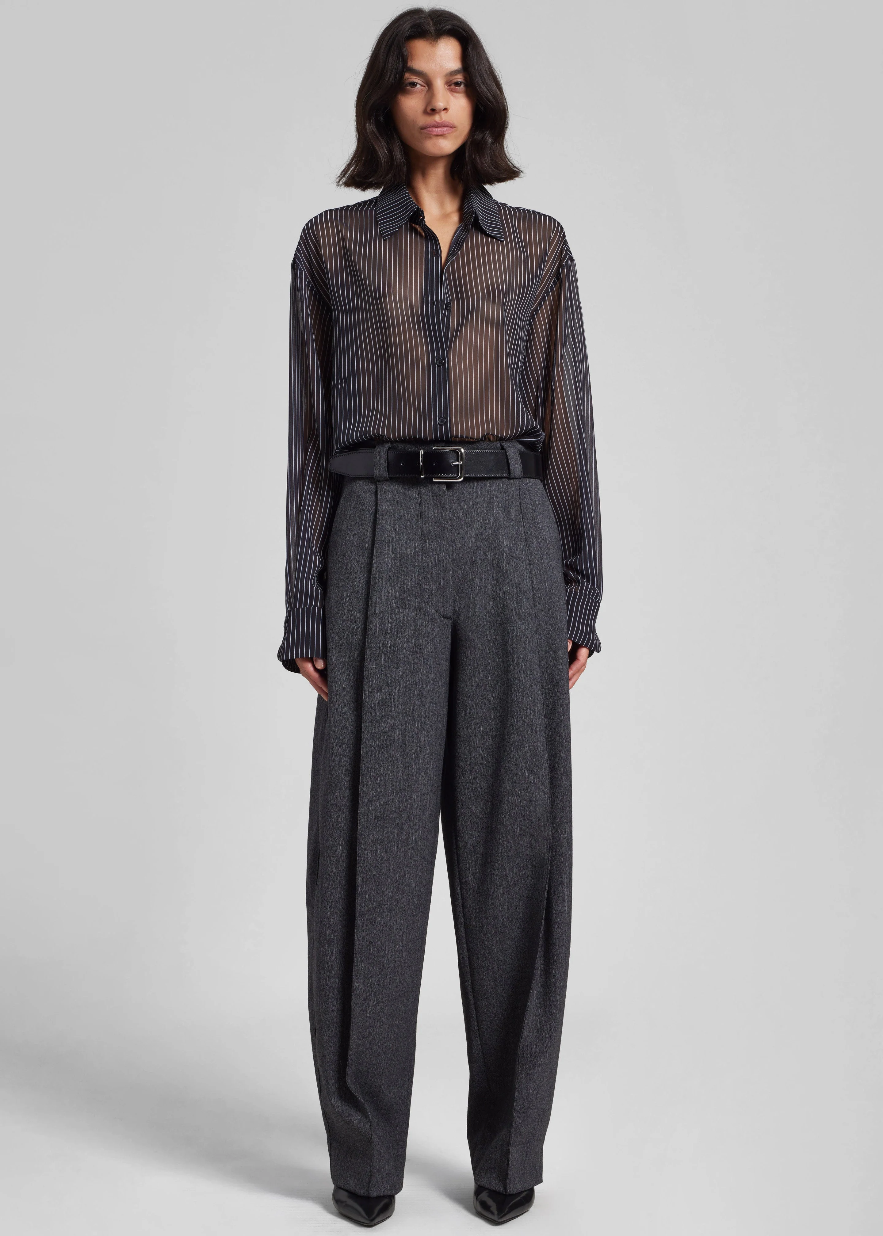 TheLatest Cara Pants - Dark Grey - Image 5