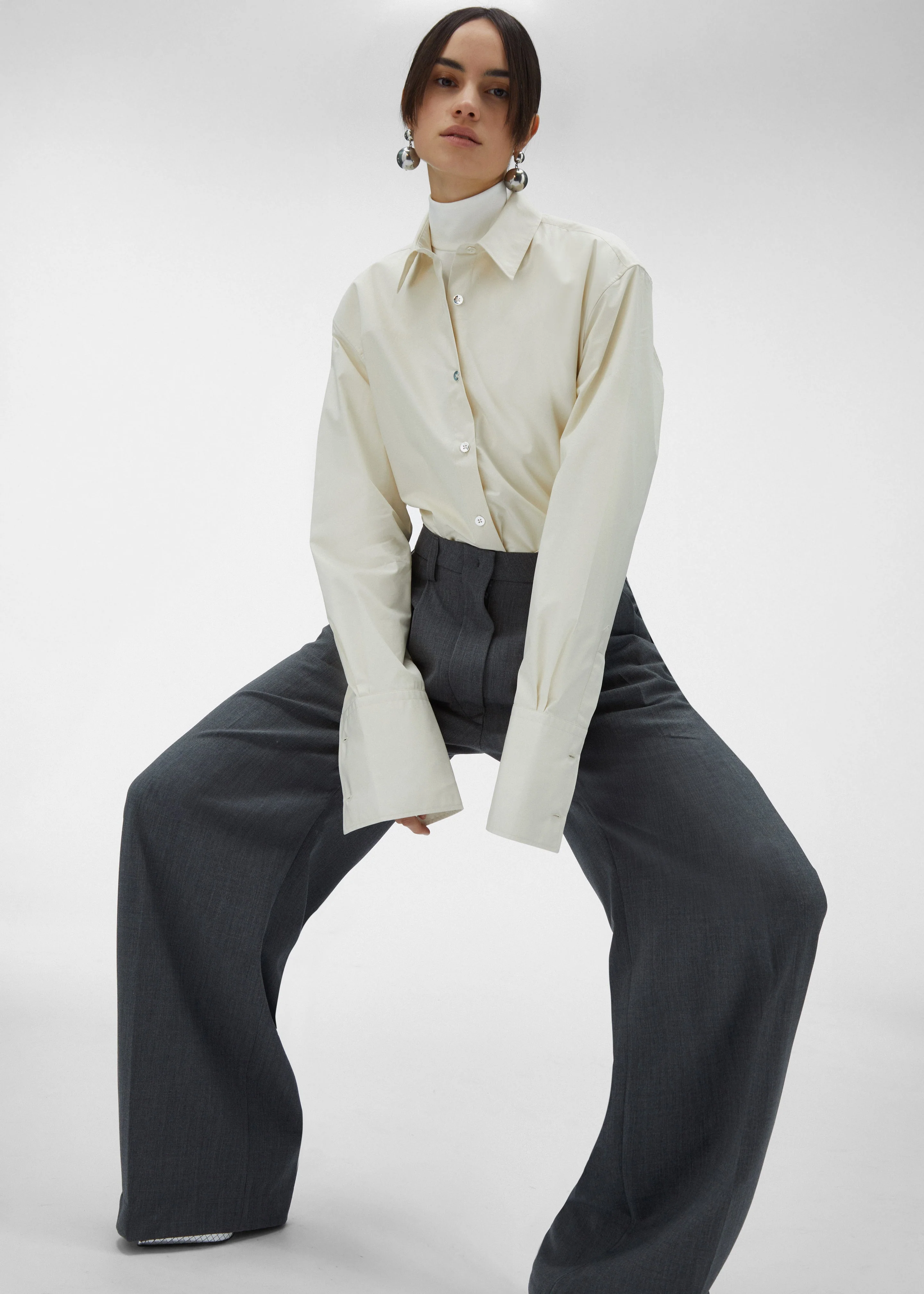 TheLatest Codie Poplin Shirt - Butter