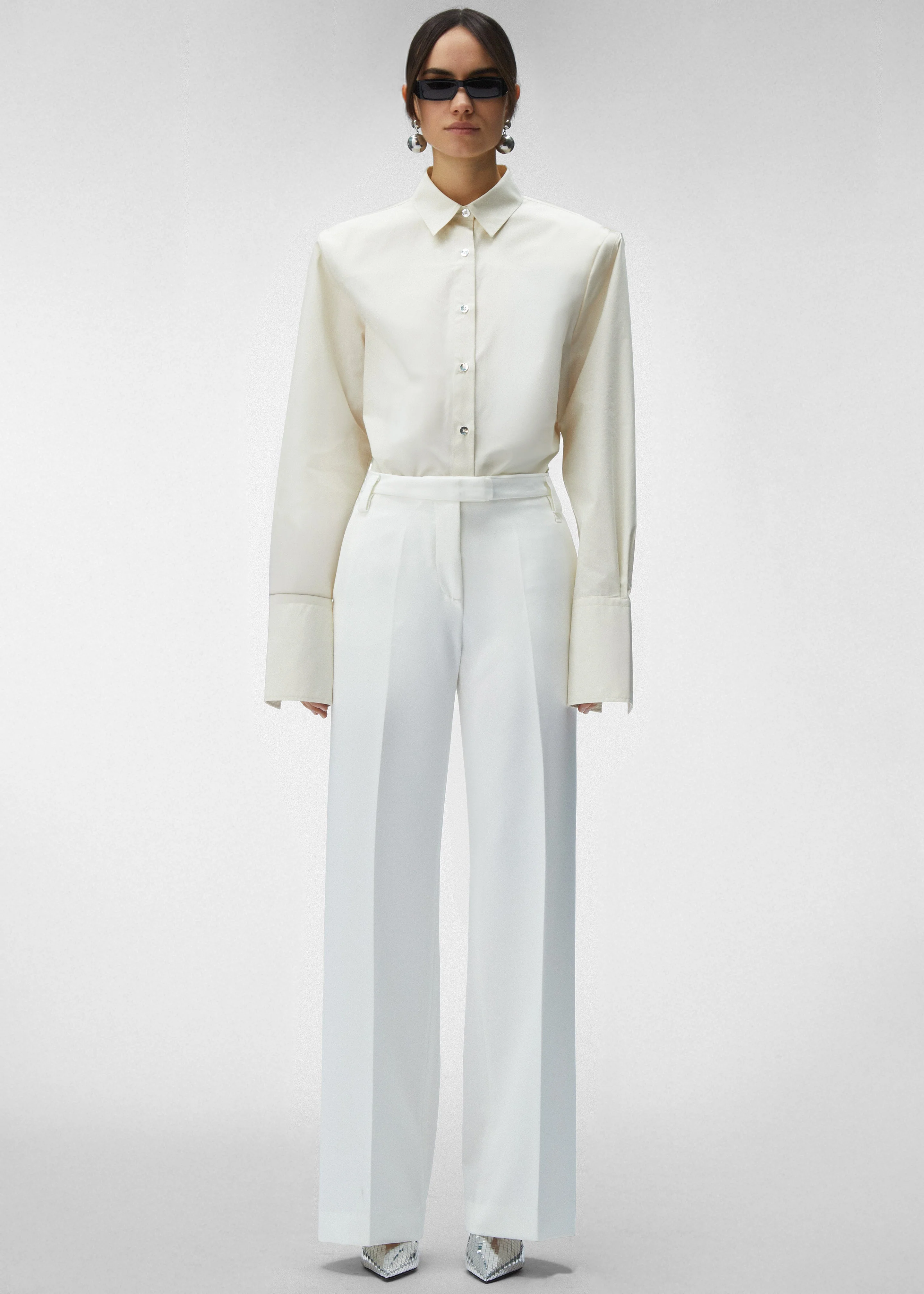 TheLatest Codie Poplin Shirt - Butter - Image 3