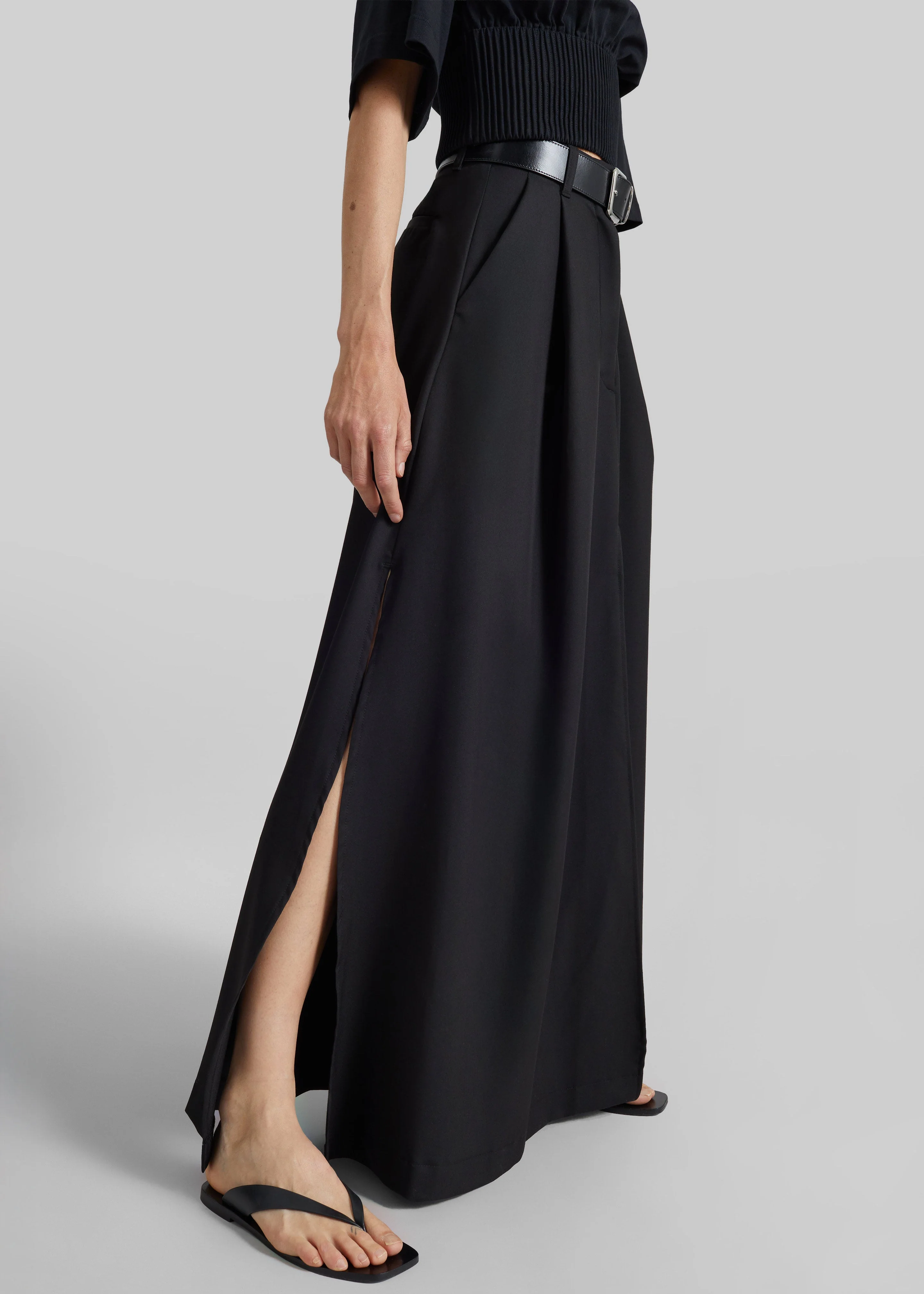 TheLatest Daisy Skirt - Black - Image 2