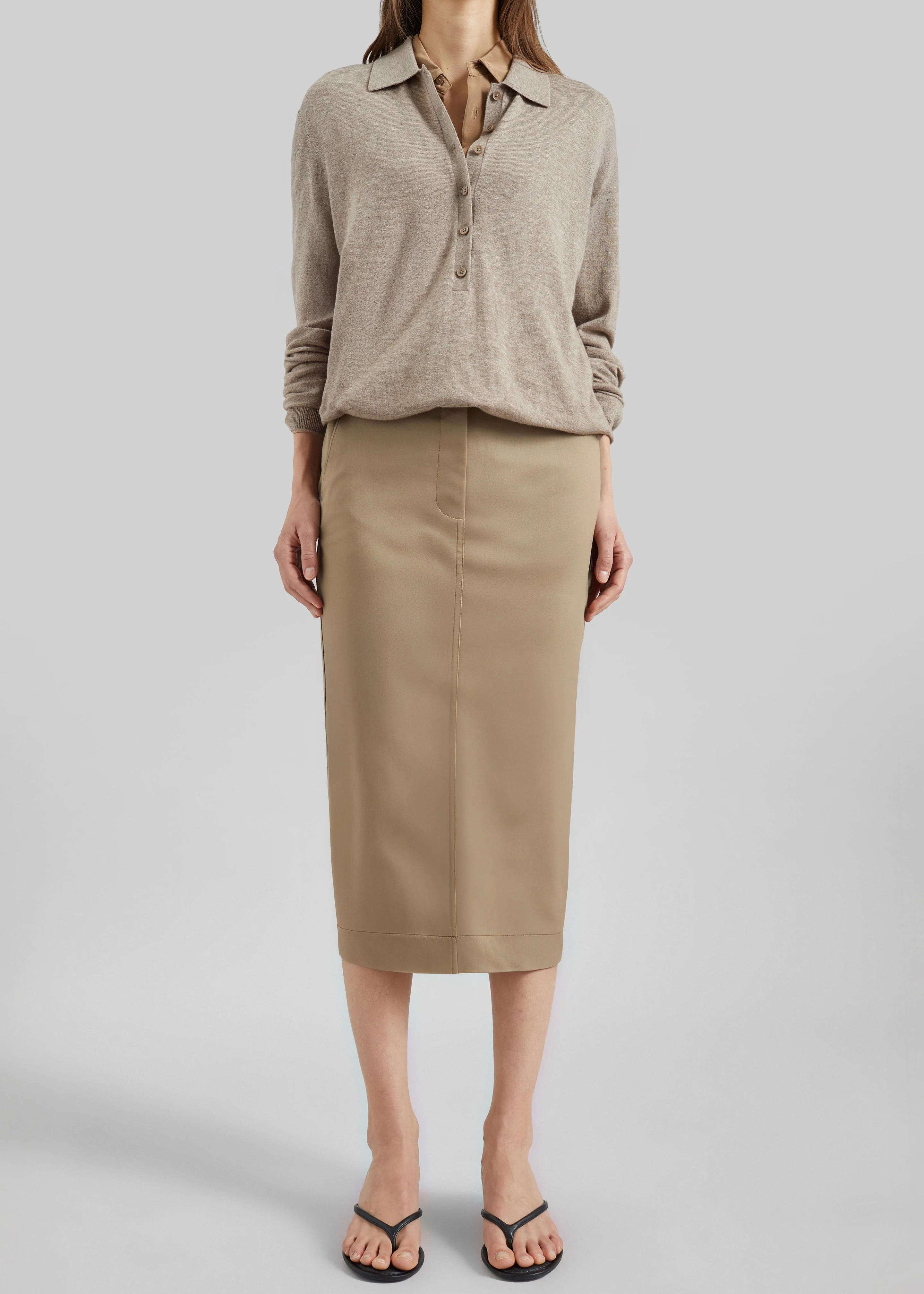 TheLatest Donna Skirt - Cognac - Image 5