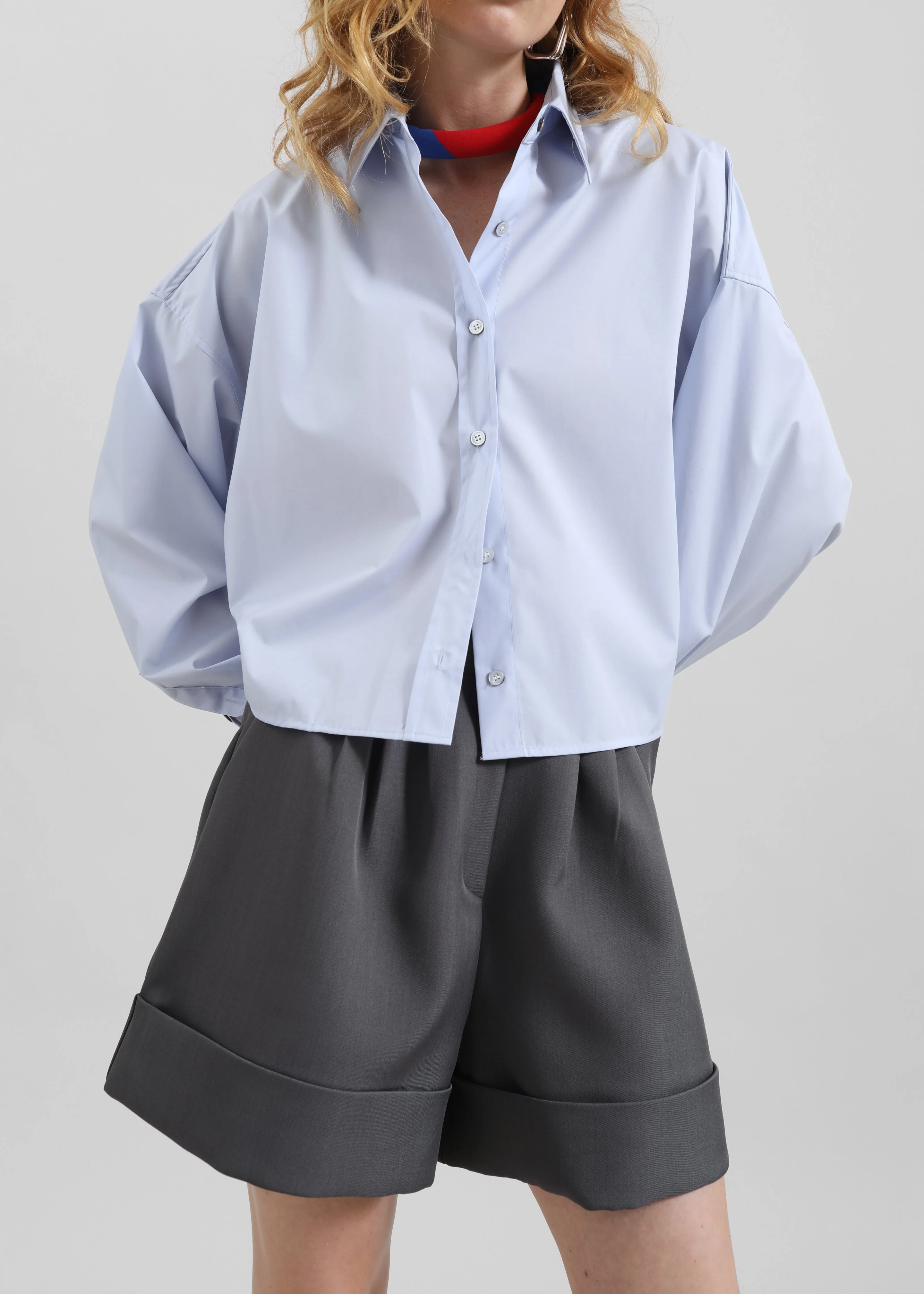 Tolmer Cuffed Shorts - Storm Grey - Image 6
