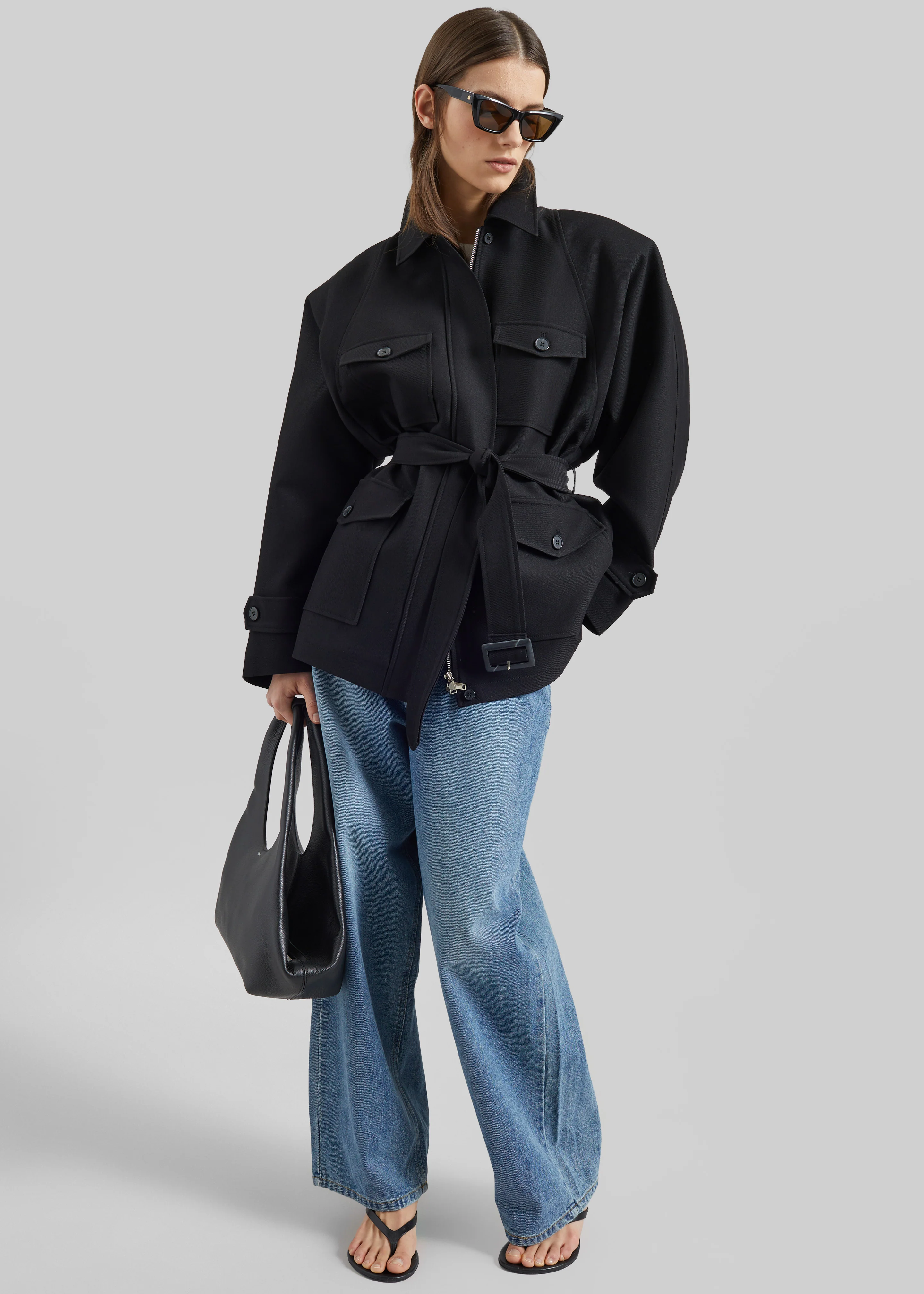 Trevose Padded Utility Jacket - Black - Image 12