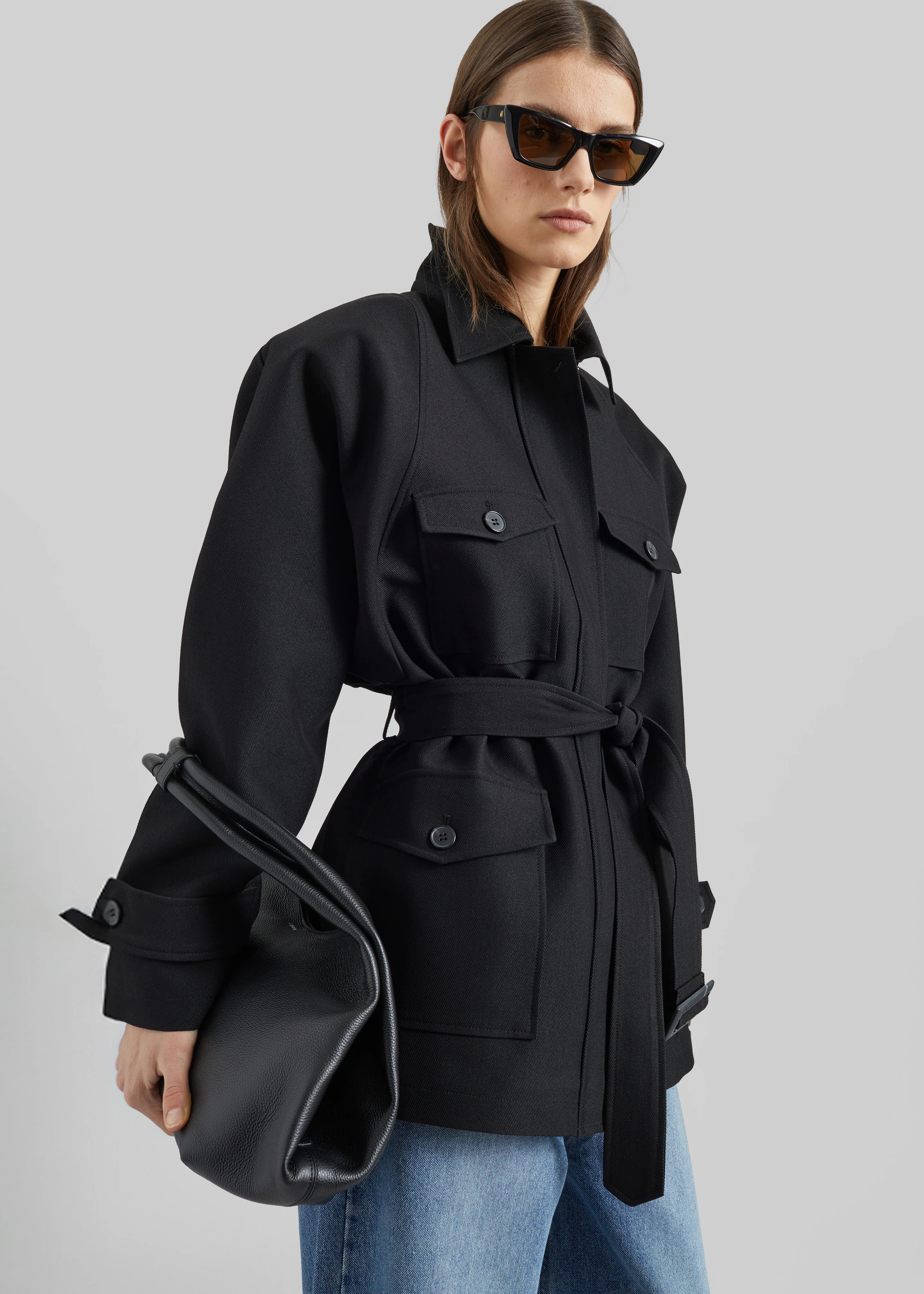 Trevose Padded Utility Jacket - Black - Image 3