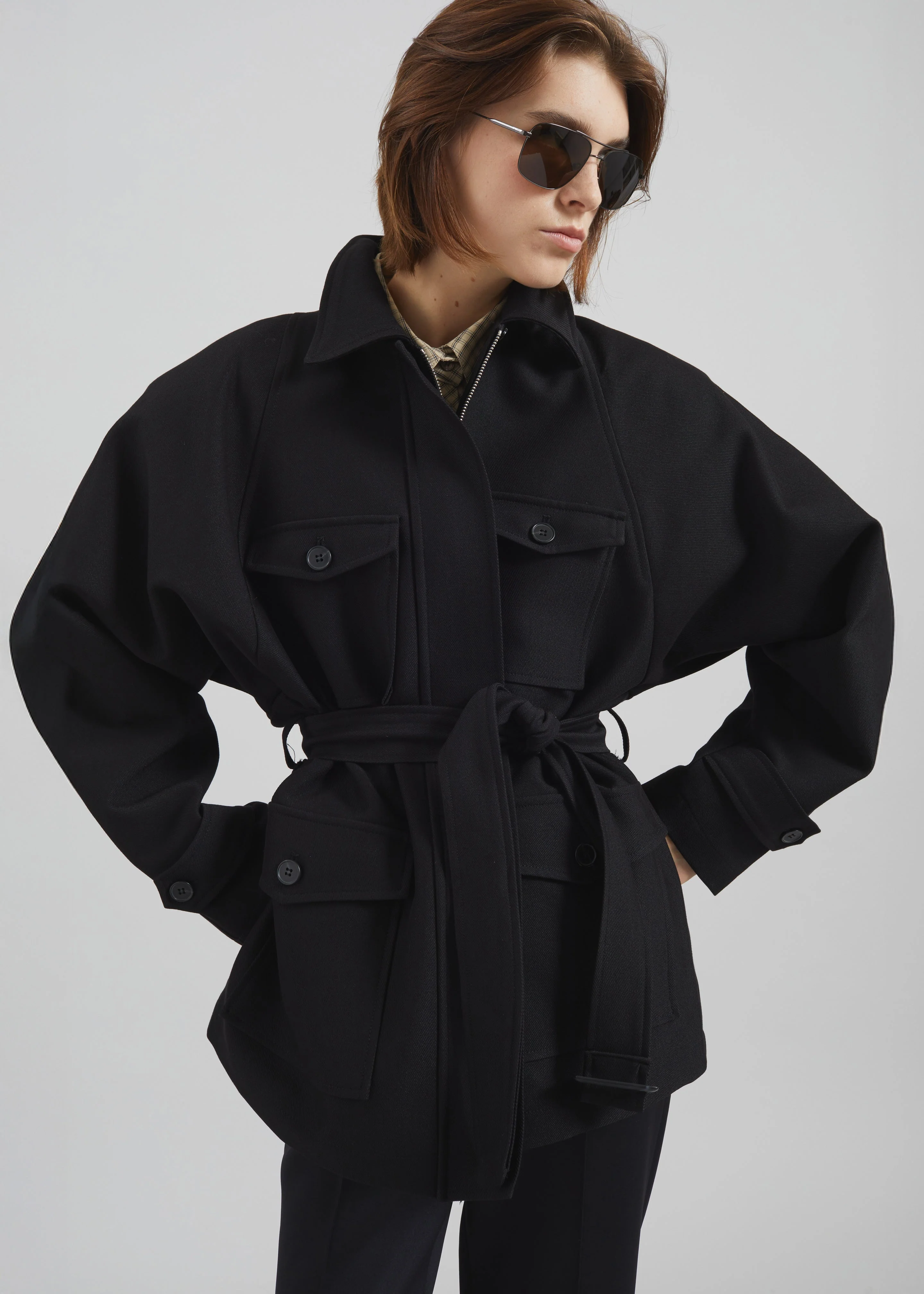 Trevose Padded Utility Jacket - Black - Image 5