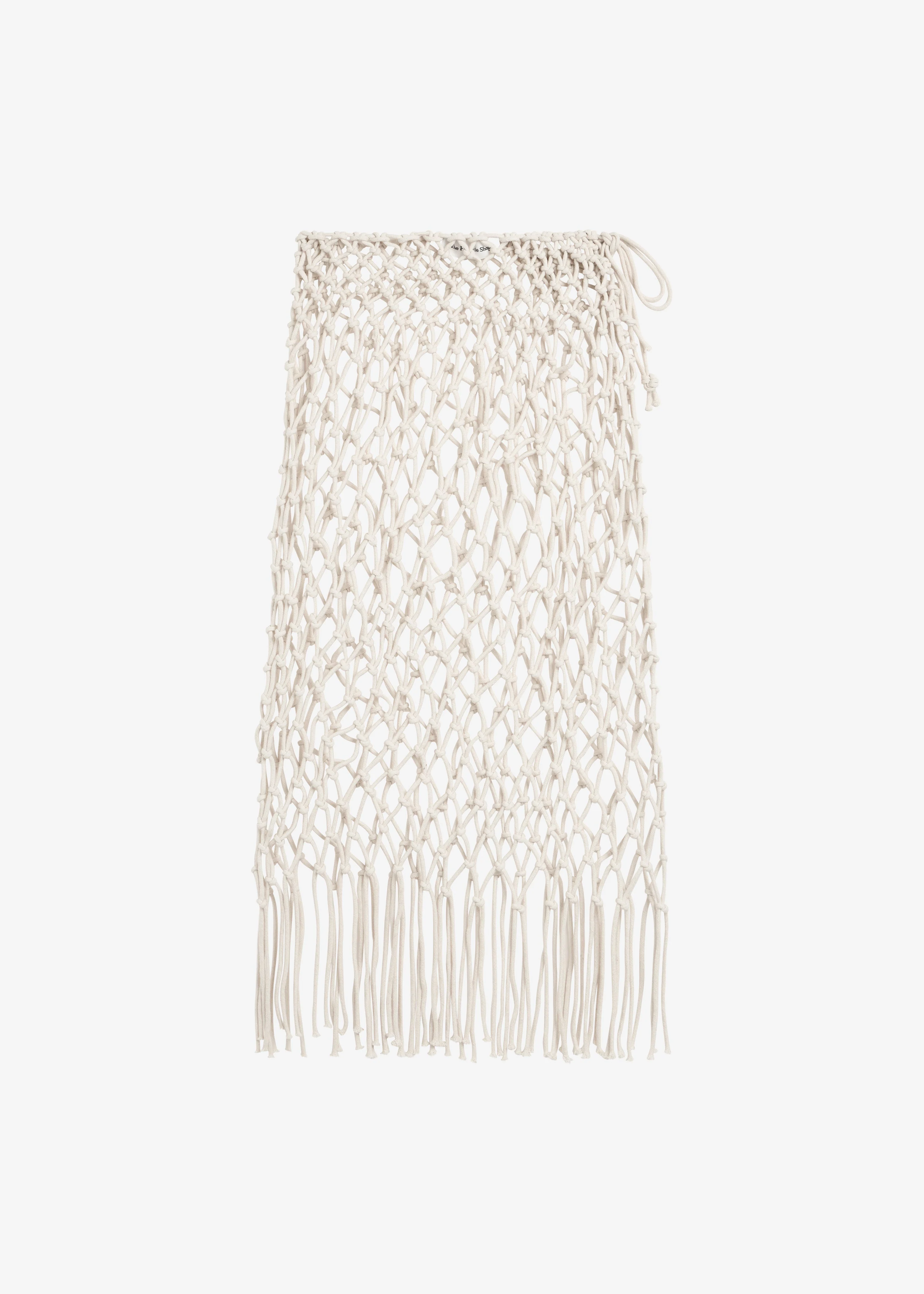 Tropea Macrame Skirt - Ecru - Image 8