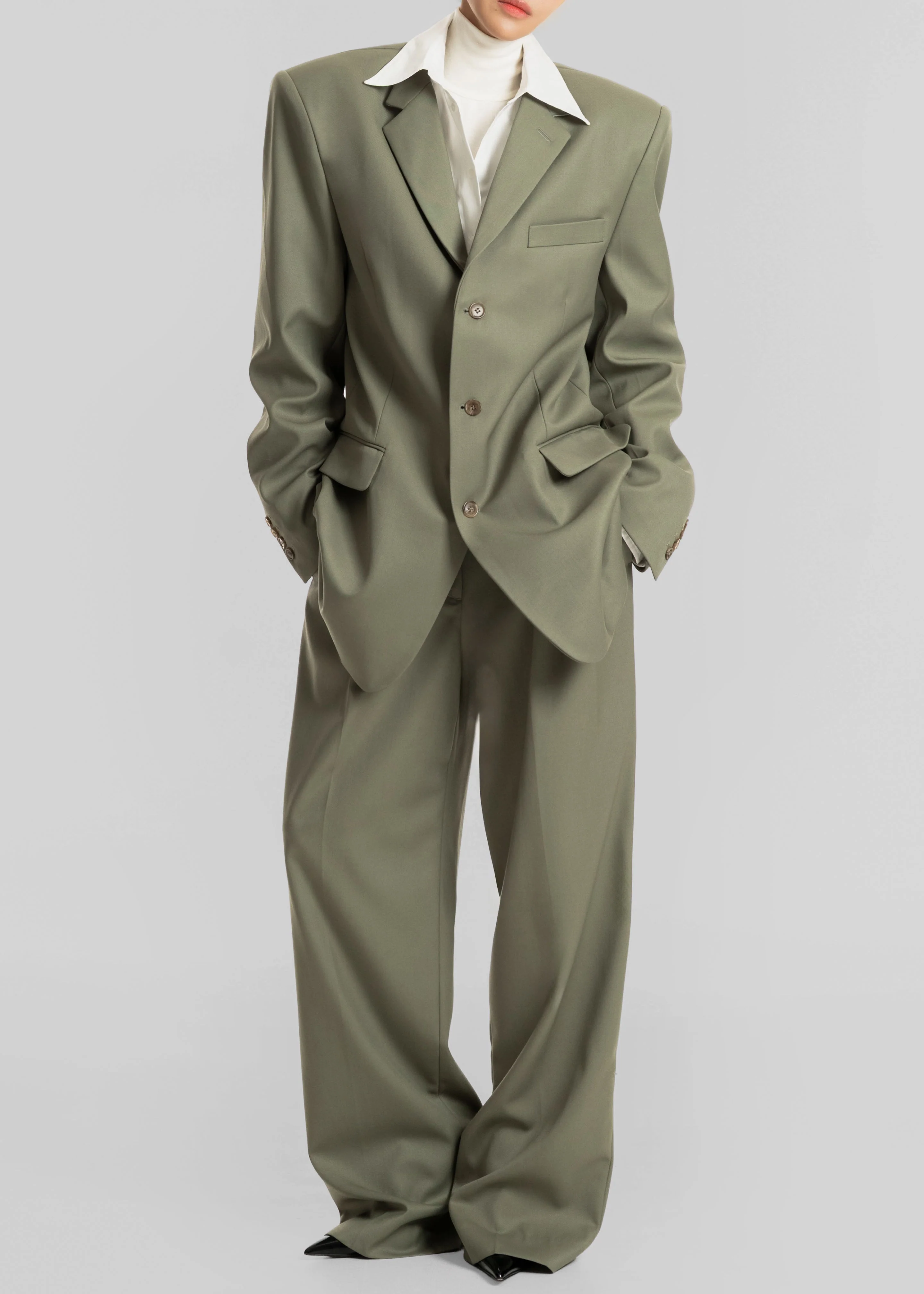 Trosa Blazer - Pale Olive - Image 5