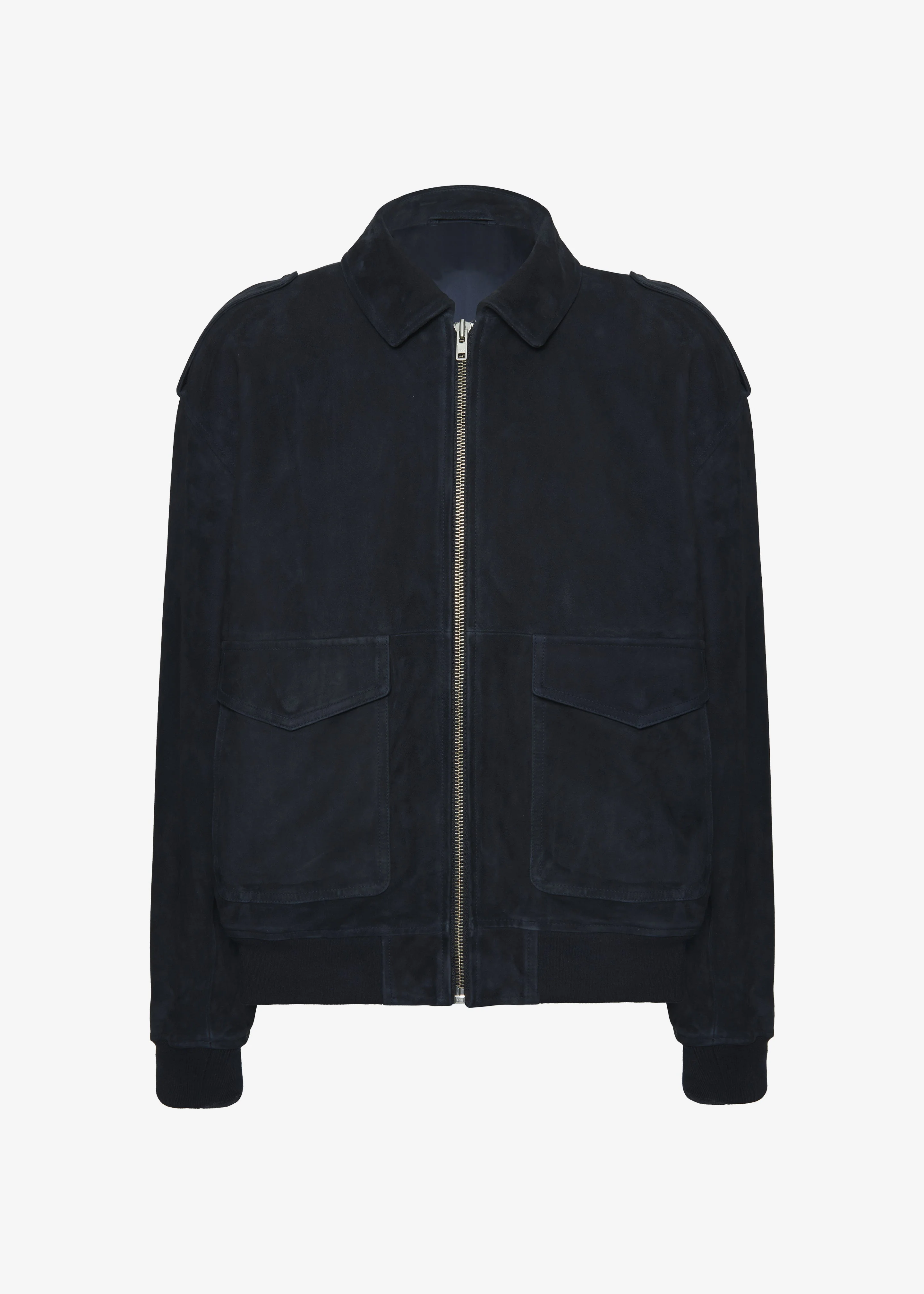 Viper Suede Jacket - Navy - Image 10